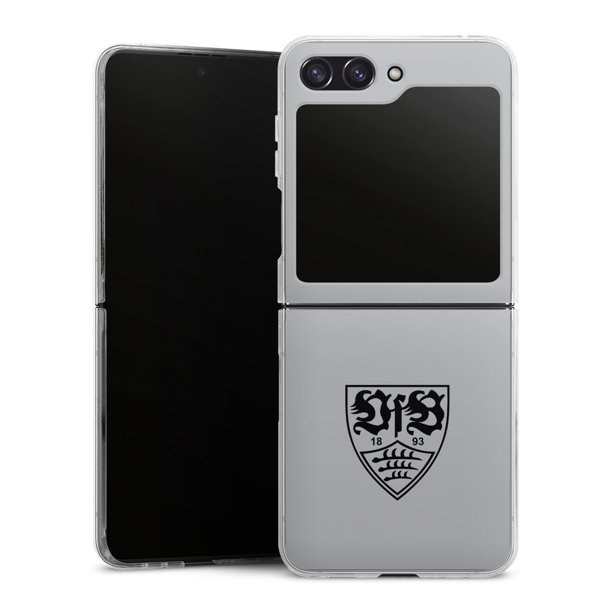 Galaxy Z Flip 5 Handy Hard Case Schutzhülle transparent Smartphone Handy Hülle Logo Vfb Stuttgart Official Licensed Product Hard Case