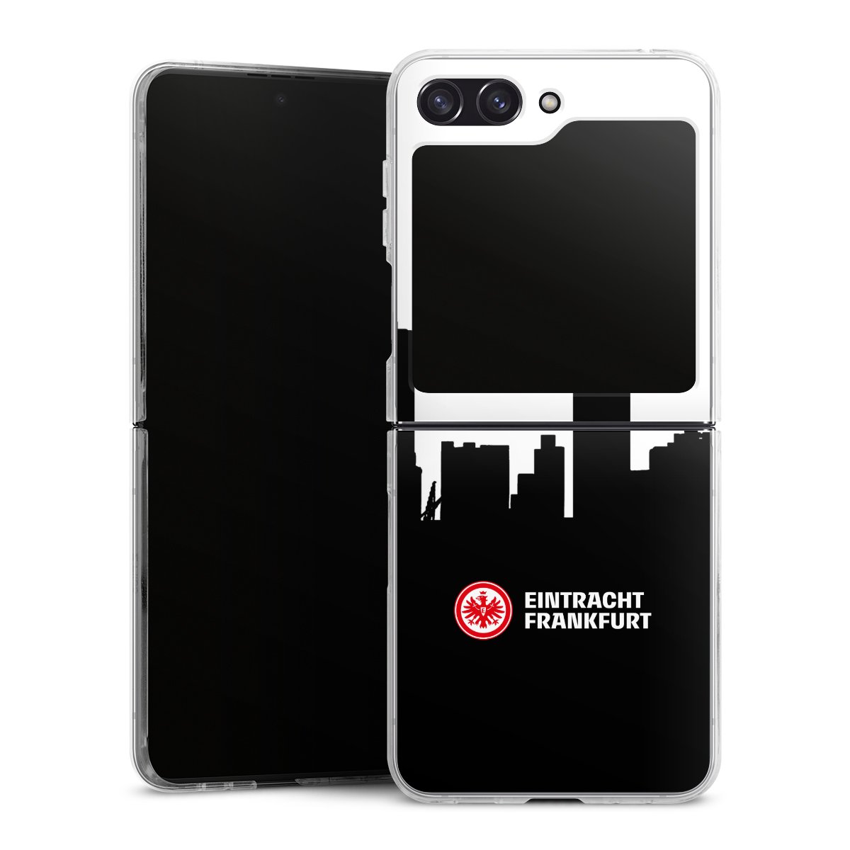 Galaxy Z Flip 5 Handy Hard Case Schutzhülle transparent Smartphone Handy Hülle Sge Eintracht Frankfurt Official Licensed Product Hard Case