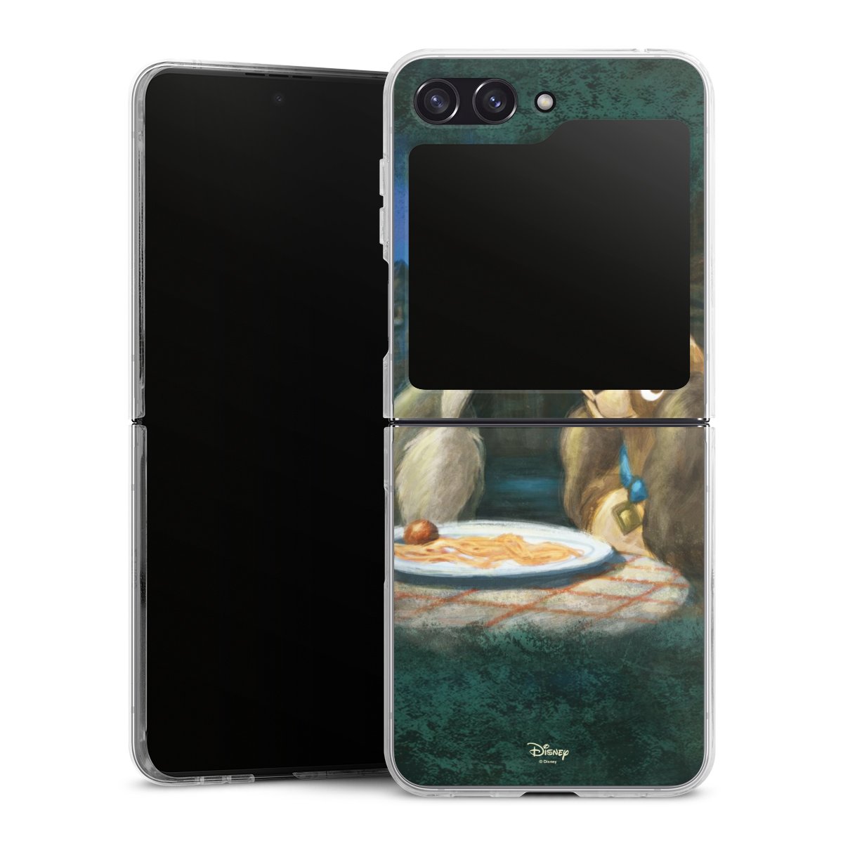 Galaxy Z Flip 5 Handy Hard Case Schutzhülle transparent Smartphone Handy Hülle Lady And The Tramp Official Licensed Product Disney Hard Case