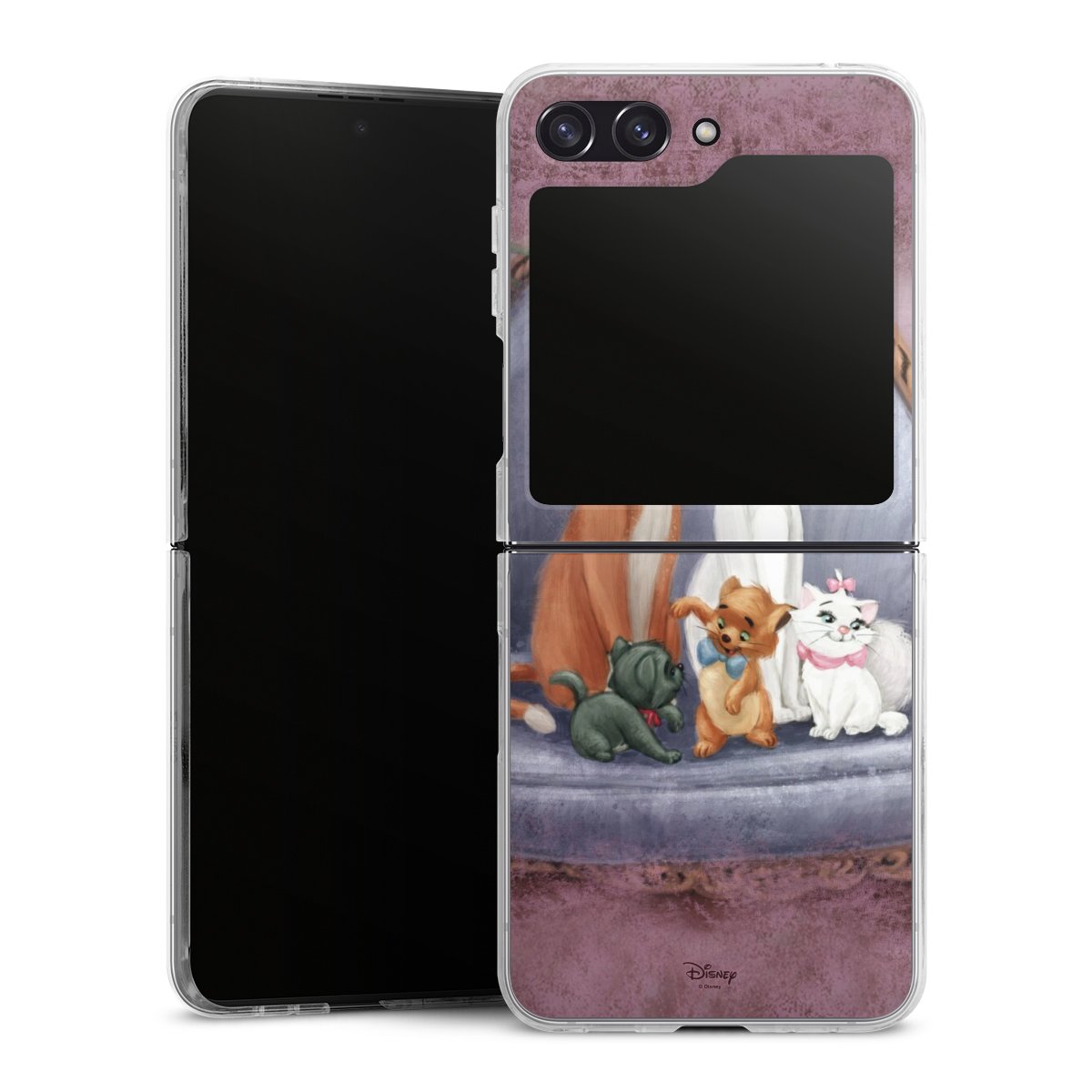 Galaxy Z Flip 5 Handy Hard Case Schutzhülle transparent Smartphone Handy Hülle Official Licensed Product Disney Aristocats Hard Case