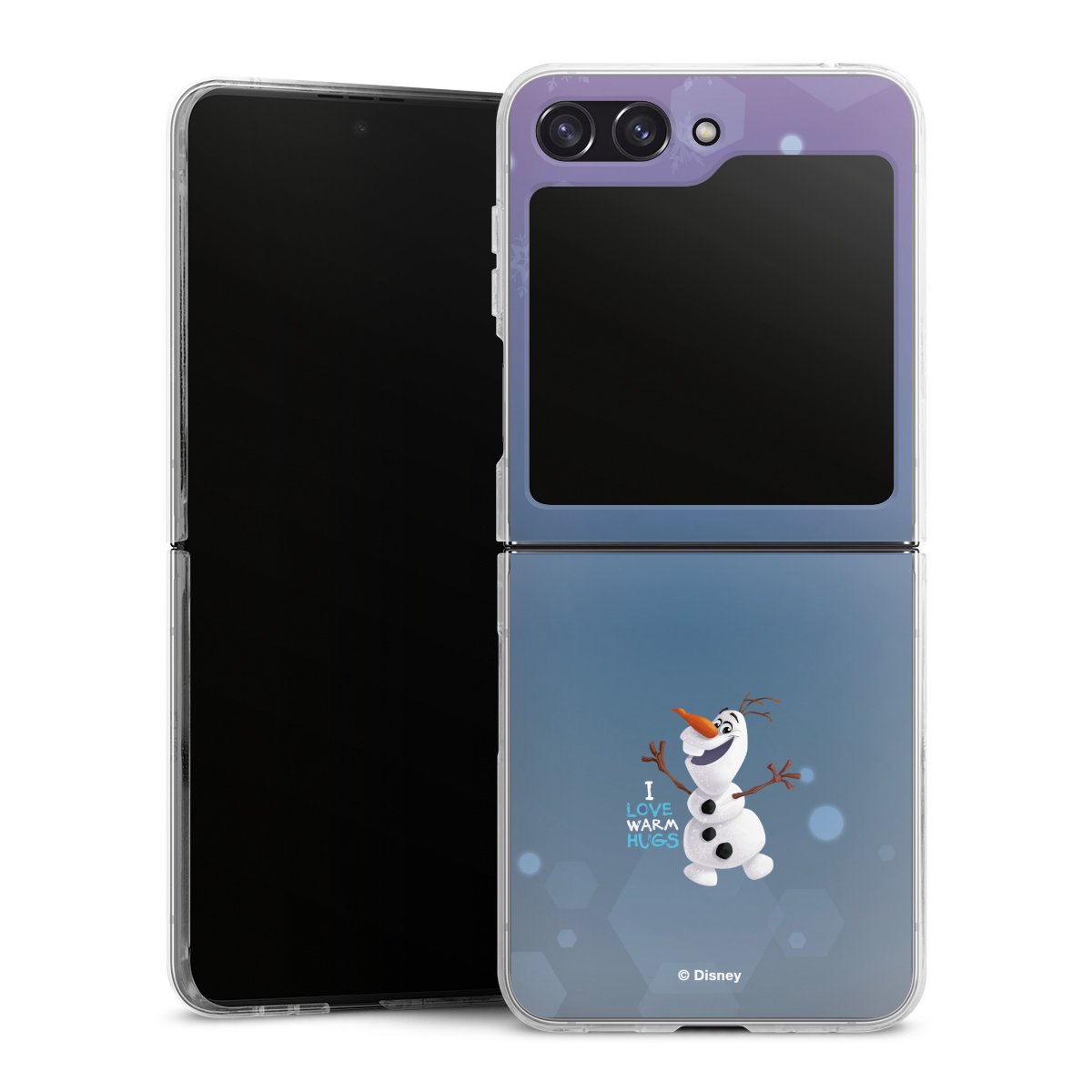 Galaxy Z Flip 5 Handy Hard Case Schutzhülle transparent Smartphone Handy Hülle Frozen Frozen Olaf Official Licensed Product Hard Case