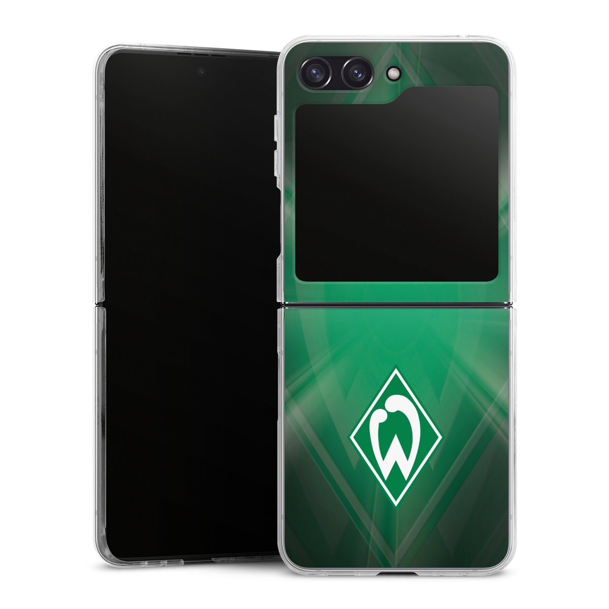 Galaxy Z Flip 5 Handy Hard Case Schutzhülle transparent Smartphone Handy Hülle Sv Werder Bremen Official Licensed Product Coat Of Arms Hard Case