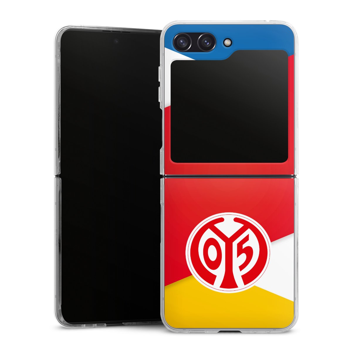 Galaxy Z Flip 5 Handy Hard Case Schutzhülle transparent Smartphone Handy Hülle Official Licensed Product Soccer 1. Fsv Mainz 05 E.V. Hard Case