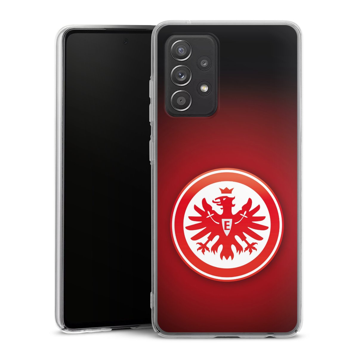 Galaxy A52s 5G Handy Hard Case Schutzhülle transparent Smartphone Handy Hülle Eintracht Frankfurt Official Licensed Product Coat Of Arms Hard Case