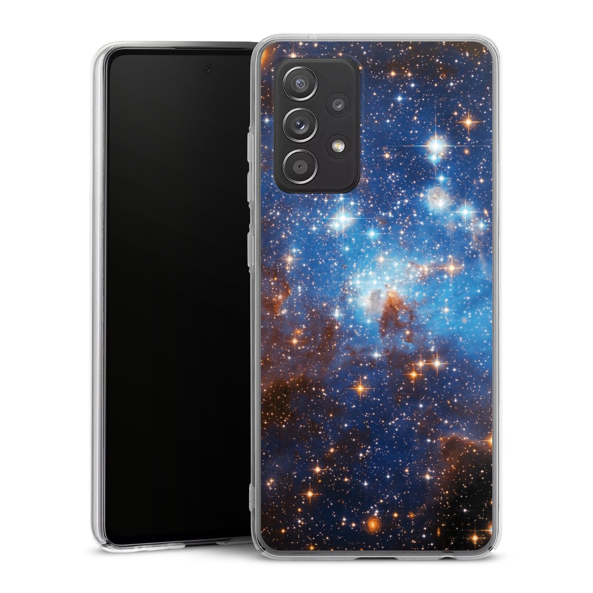 Galaxy A52s 5G Handy Hard Case Schutzhülle transparent Smartphone Handy Hülle Star Weltall Galaxy Hard Case