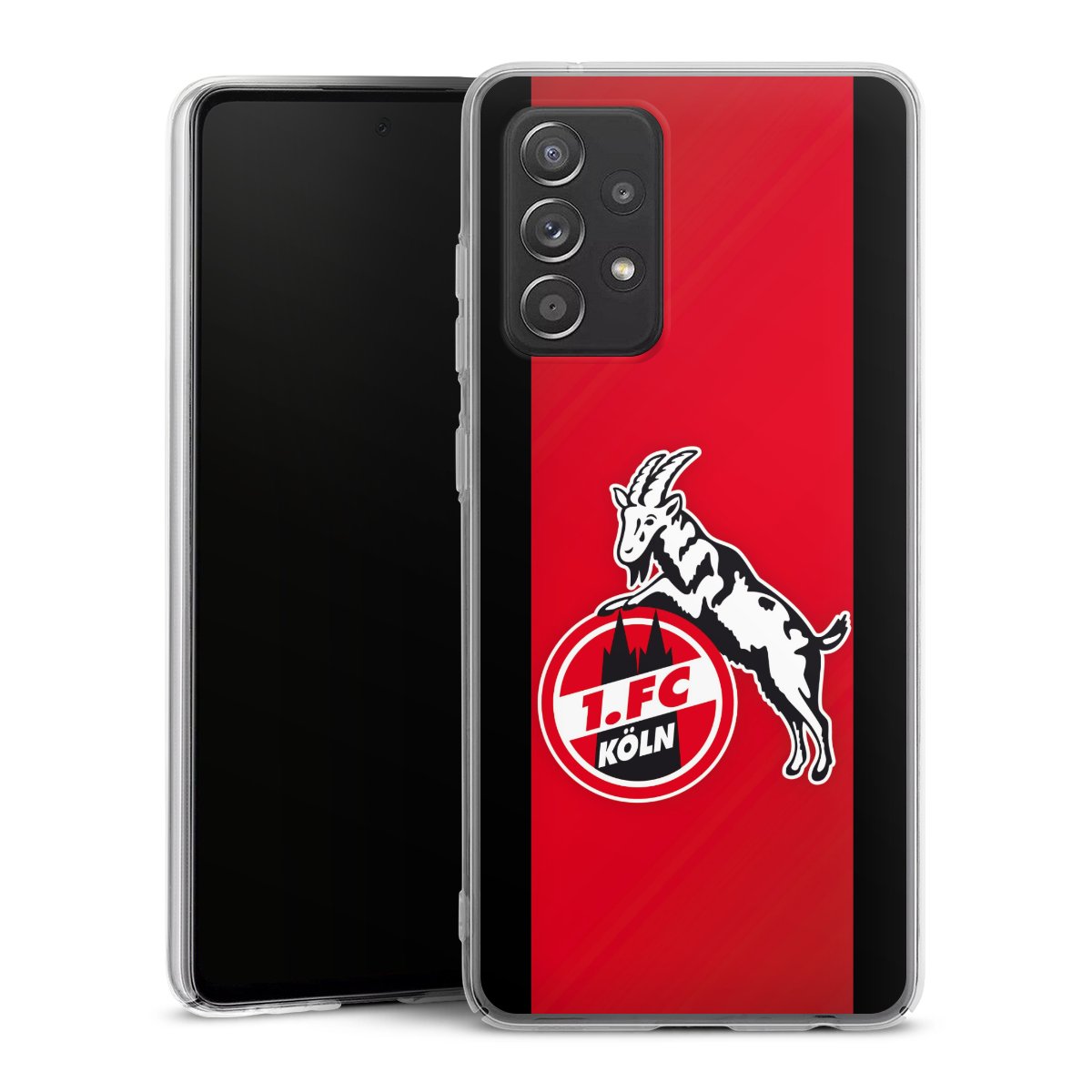 Galaxy A52s 5G Handy Hard Case Schutzhülle transparent Smartphone Handy Hülle Official Licensed Product Billy Goat Hennes 1. Fc Köln Hard Case