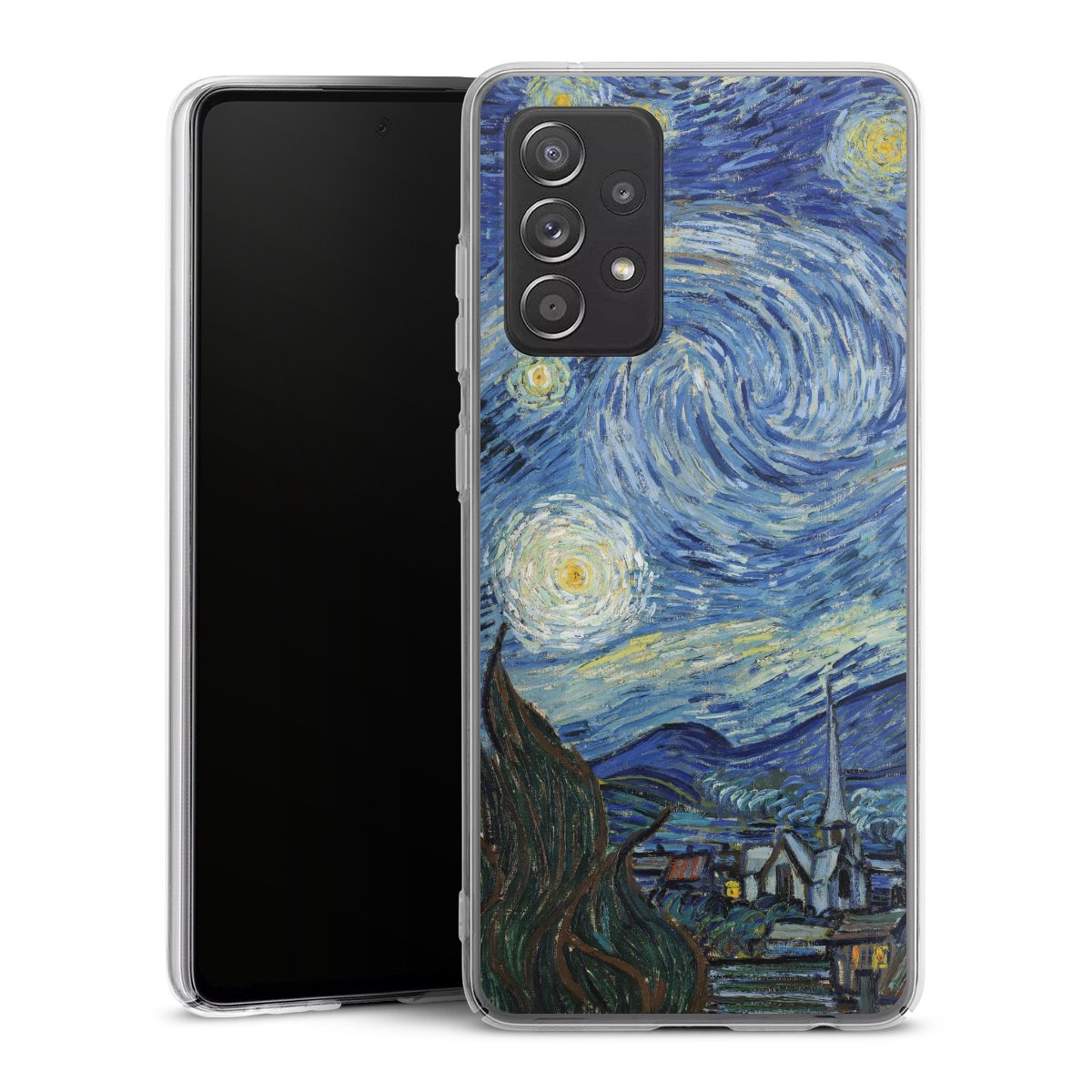 Galaxy A52s 5G Handy Hard Case Schutzhülle transparent Smartphone Handy Hülle The Starry Night Kunst Vincent Van Gogh Hard Case