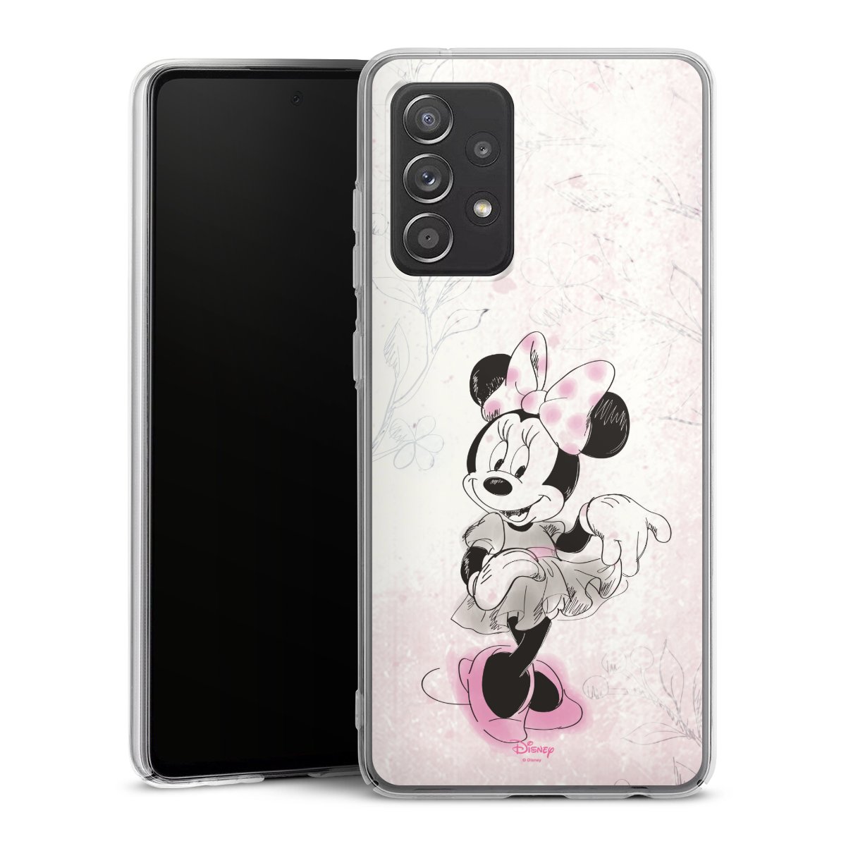 Galaxy A52s 5G Handy Hard Case Schutzhülle transparent Smartphone Handy Hülle Disney Minnie Mouse Vintage Hard Case