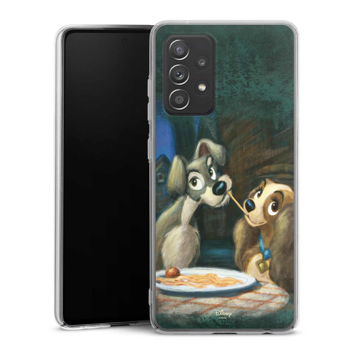 Galaxy A52s 5G Handy Hard Case Schutzhülle transparent Smartphone Handy Hülle Lady And The Tramp Official Licensed Product Disney Hard Case