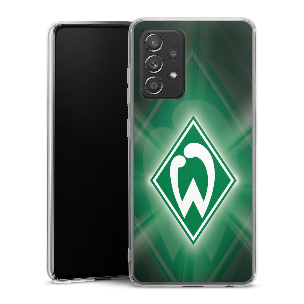 Galaxy A52s 5G Handy Hard Case Schutzhülle transparent Smartphone Handy Hülle Sv Werder Bremen Official Licensed Product Coat Of Arms Hard Case