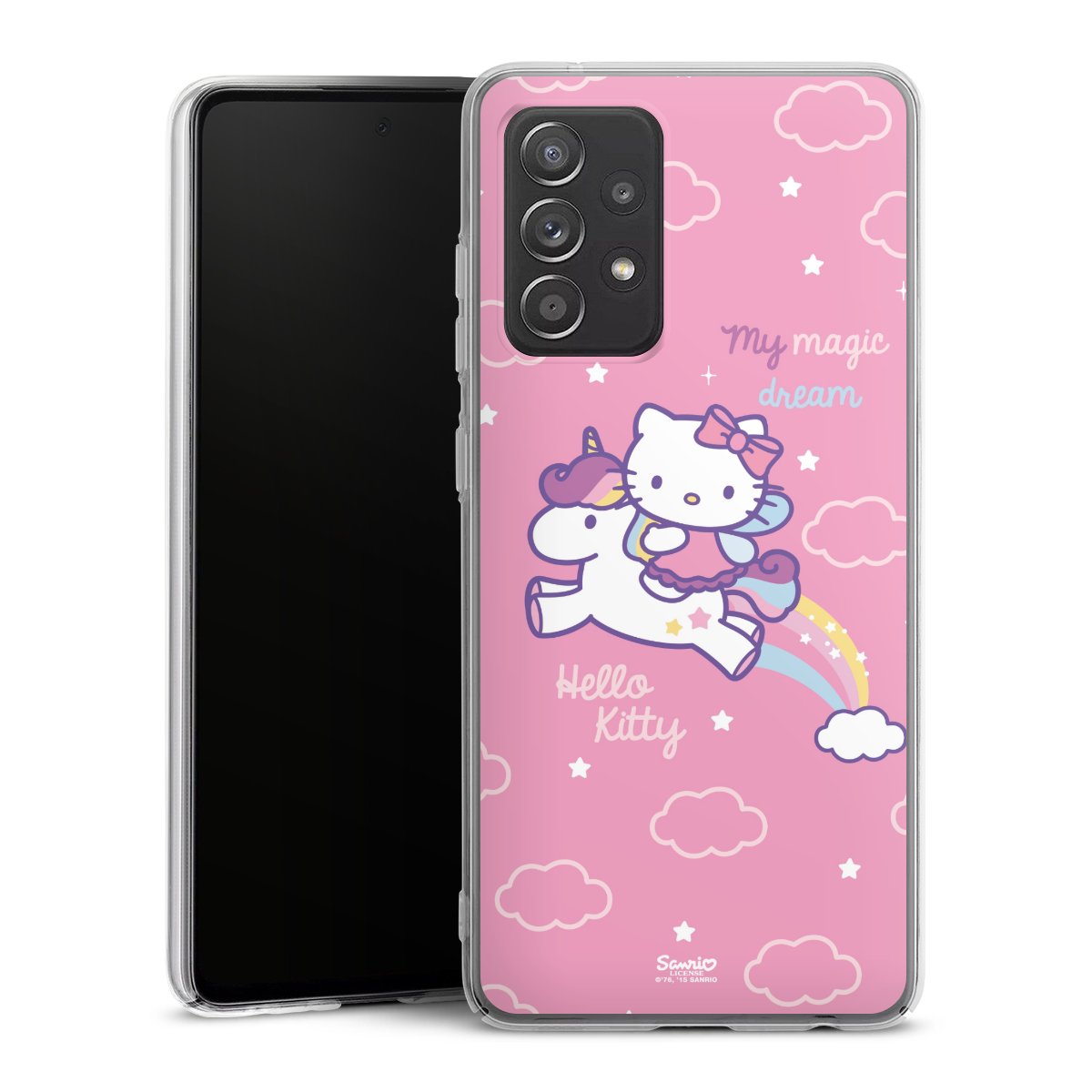 Galaxy A52s 5G Handy Hard Case Schutzhülle transparent Smartphone Handy Hülle Einhorn Official Licensed Product Hello Kitty Hard Case