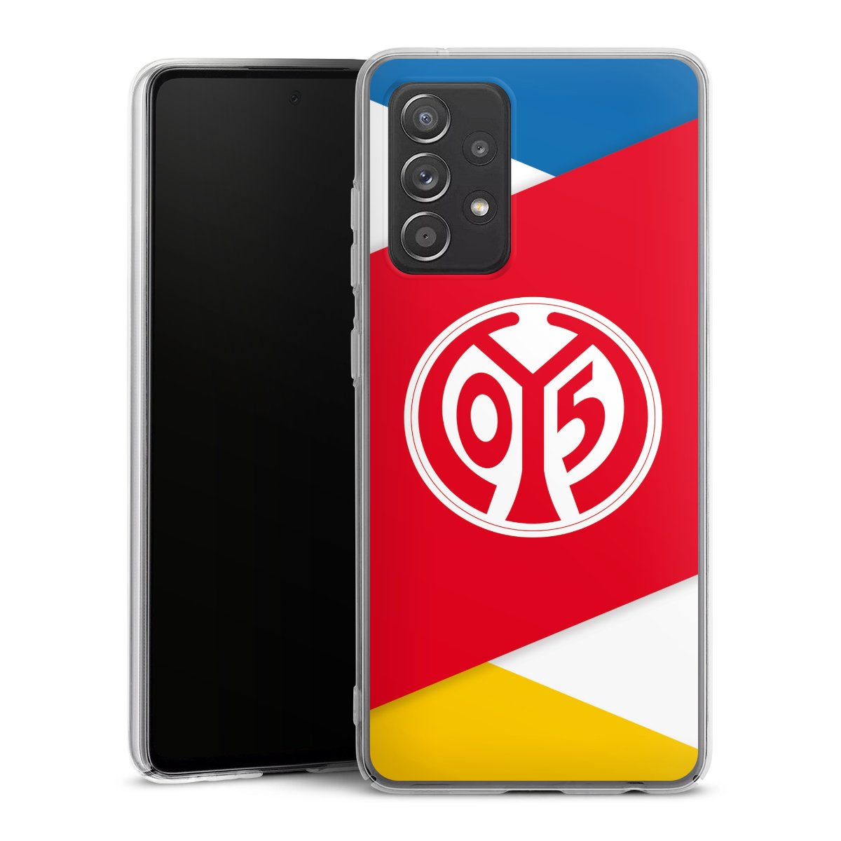 Galaxy A52s 5G Handy Hard Case Schutzhülle transparent Smartphone Handy Hülle Official Licensed Product Soccer 1. Fsv Mainz 05 E.V. Hard Case