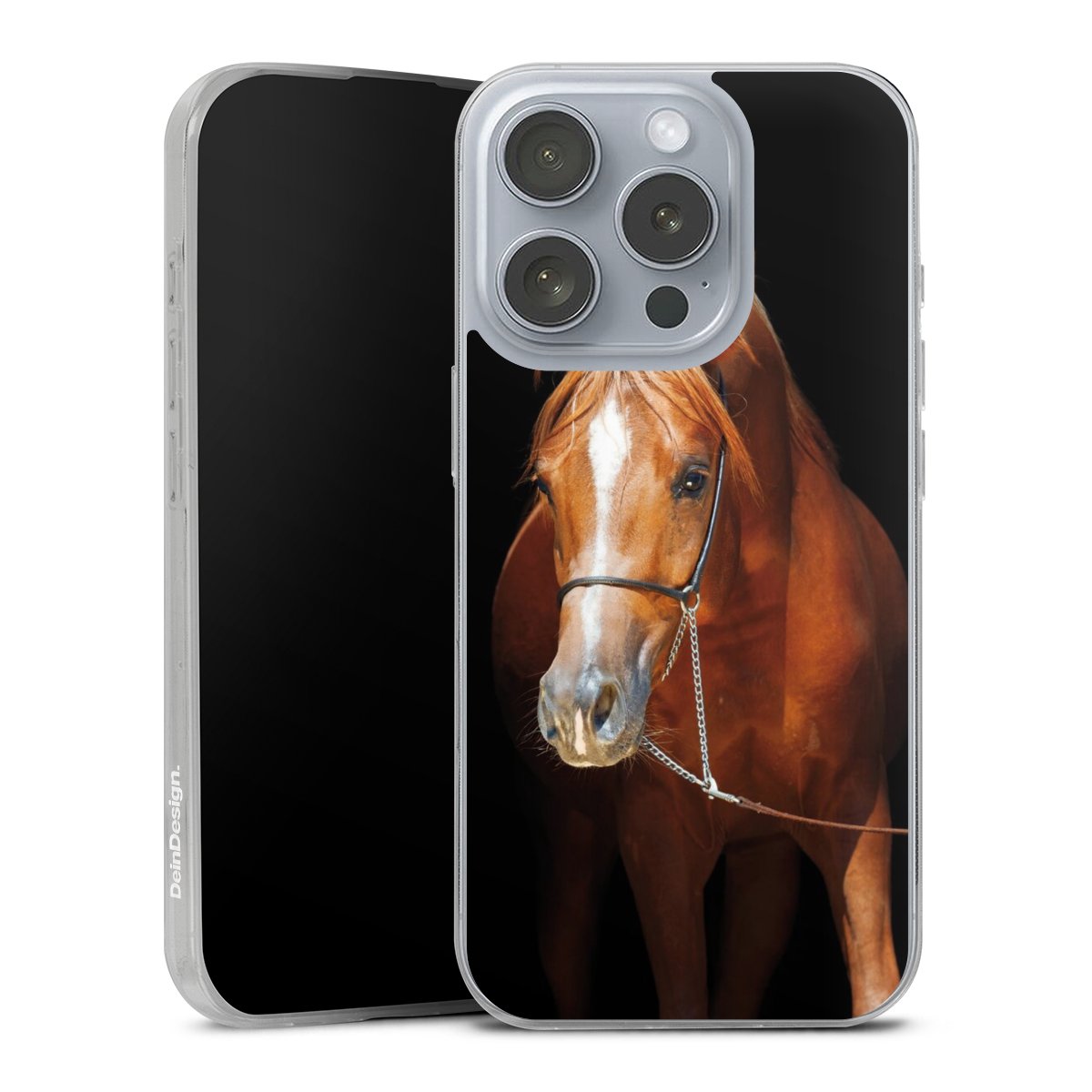 iPhone 16 Pro Handy Slim Case extra dünn Silikon Handyhülle transparent Hülle Mare Horse Hobby Silikon Slim Case