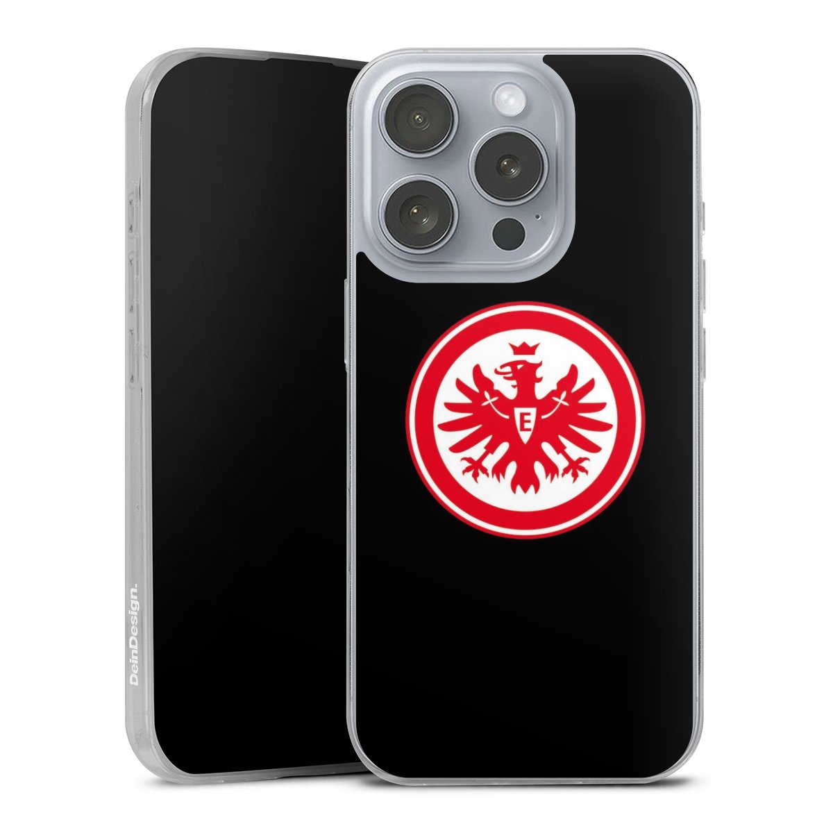 iPhone 16 Pro Handy Slim Case extra dünn Silikon Handyhülle transparent Hülle Eintracht Frankfurt Sge Eagle Silikon Slim Case