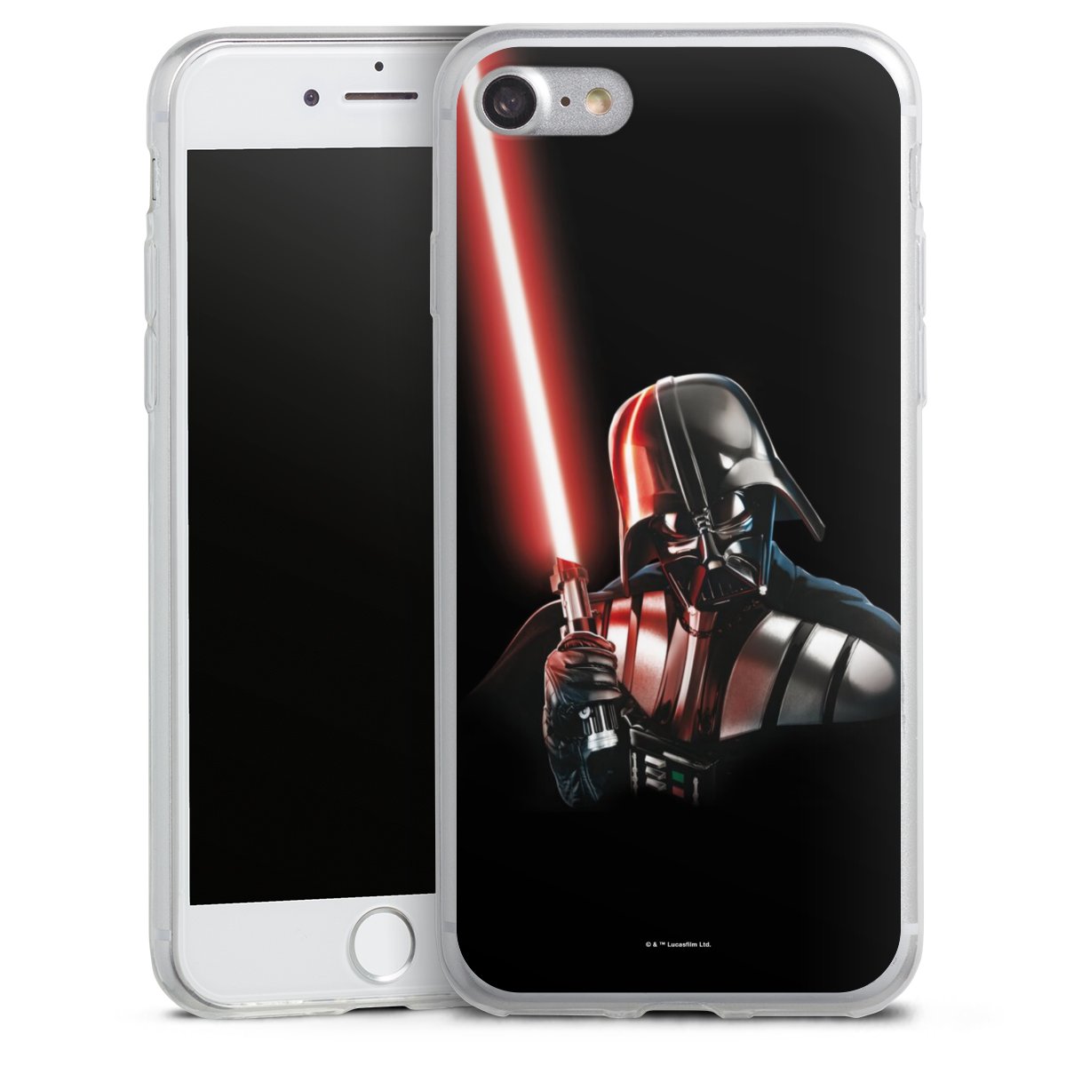 iPhone SE (2020) Handy Slim Case extra dünn Silikon Handyhülle transparent Hülle Star Wars Merchandise Darth Vader Silikon Slim Case