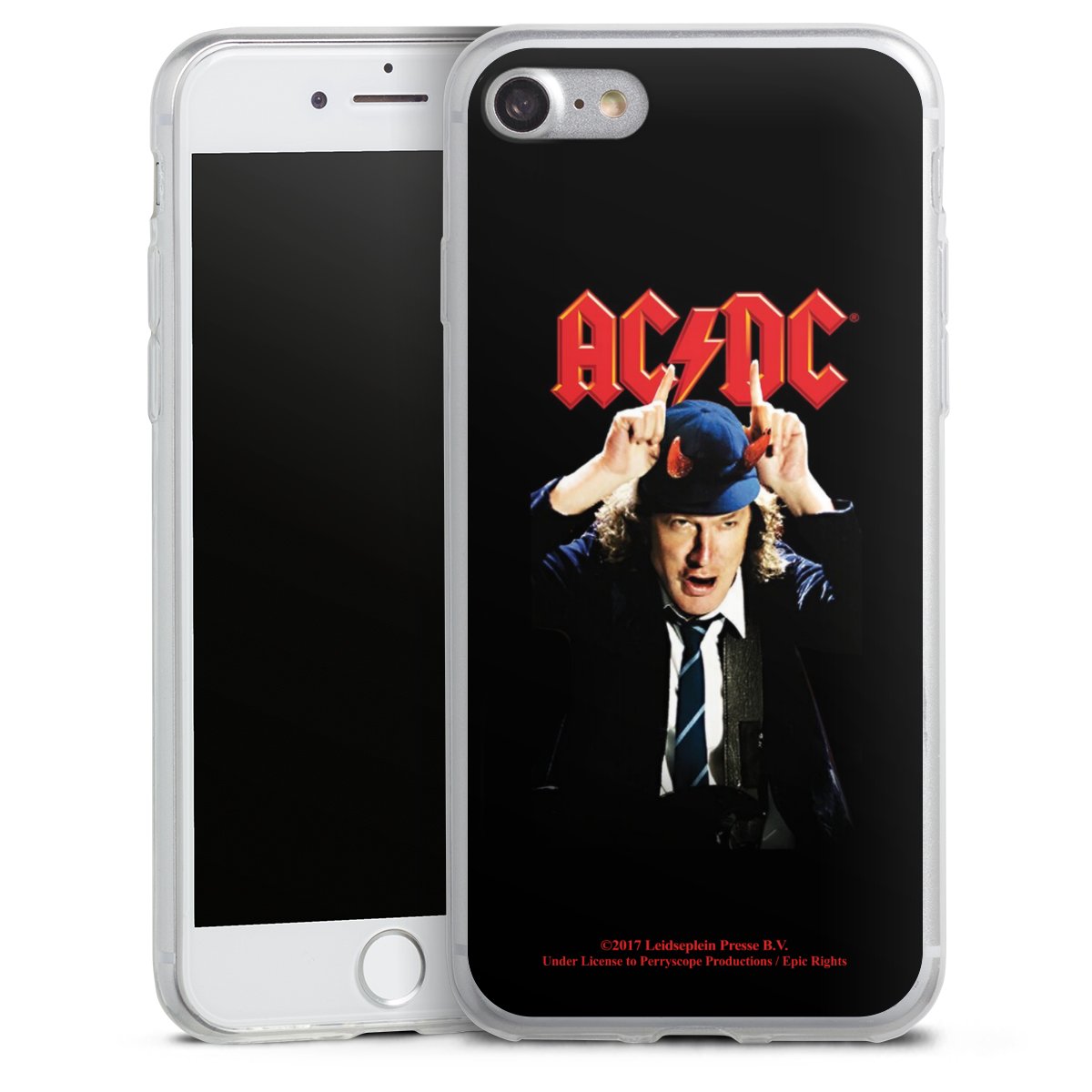 iPhone SE (2020) Handy Slim Case extra dünn Silikon Handyhülle transparent Hülle Merchandise Acdc Riverplate Silikon Slim Case