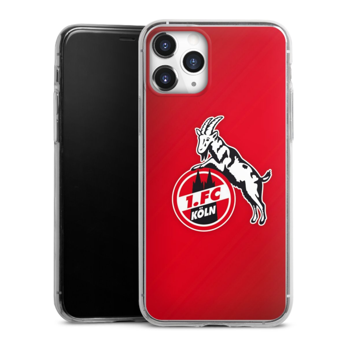 iPhone 11 Pro Handy Slim Case extra dünn Silikon Handyhülle transparent Hülle Official Licensed Product Effzeh 1. Fc Köln Silikon Slim Case