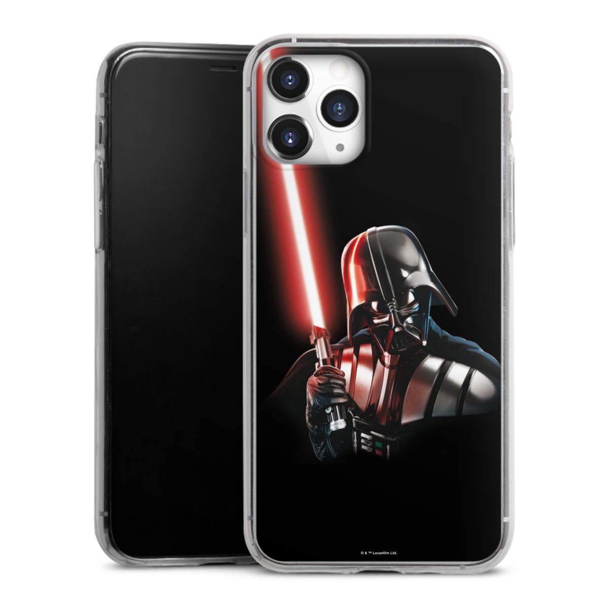 iPhone 11 Pro Handy Slim Case extra dünn Silikon Handyhülle transparent Hülle Star Wars Merchandise Darth Vader Silikon Slim Case