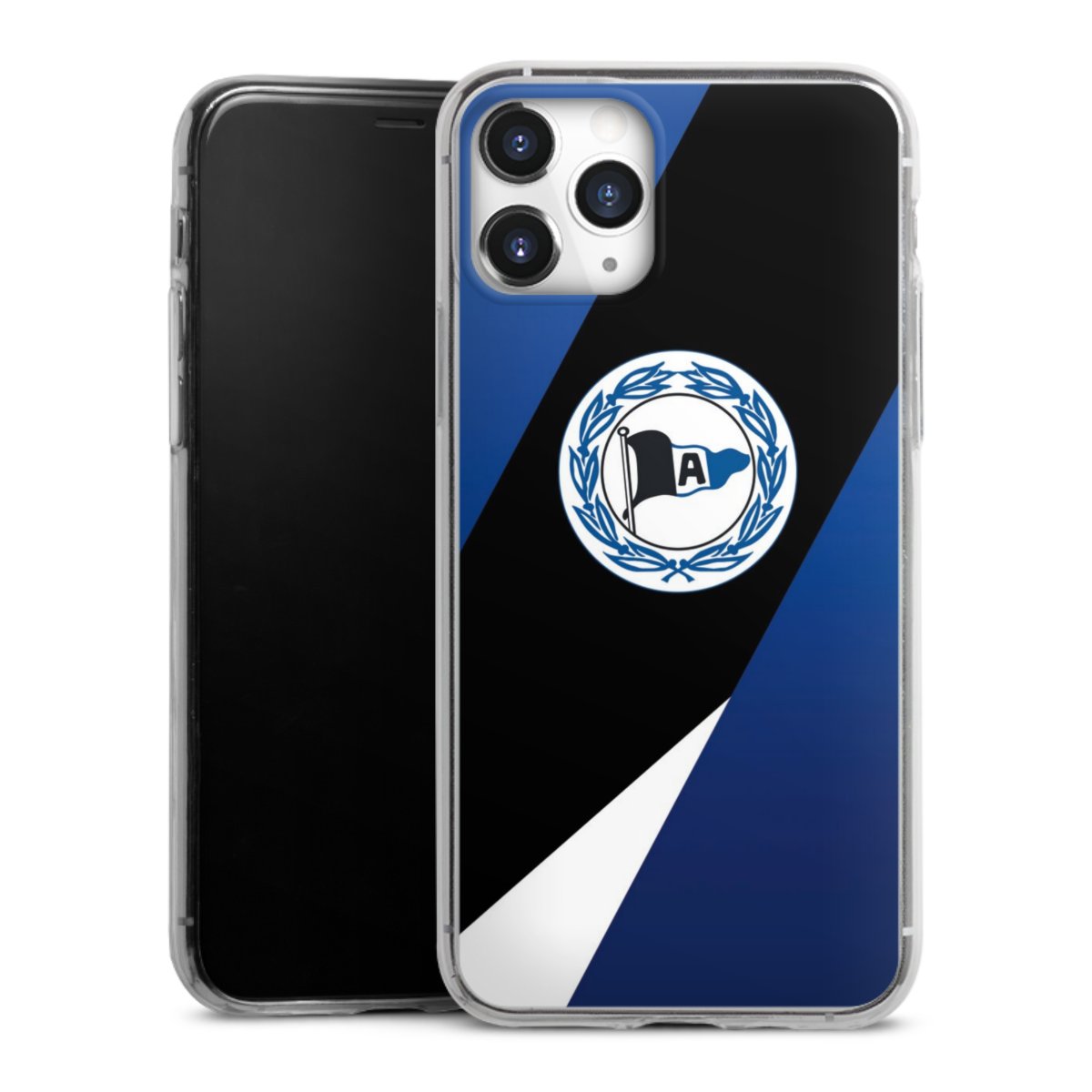 iPhone 11 Pro Handy Slim Case extra dünn Silikon Handyhülle transparent Hülle Official Licensed Product Arminia Bielefeld Dsc Silikon Slim Case