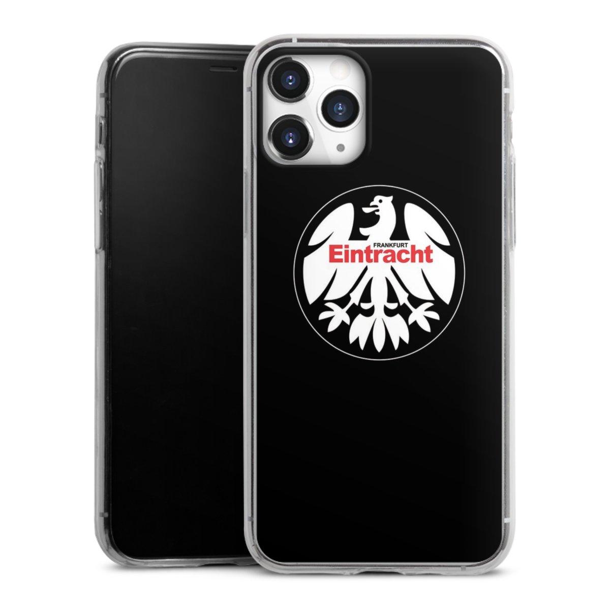 iPhone 11 Pro Handy Slim Case extra dünn Silikon Handyhülle transparent Hülle Official Licensed Product Eintracht Frankfurt Sge Silikon Slim Case