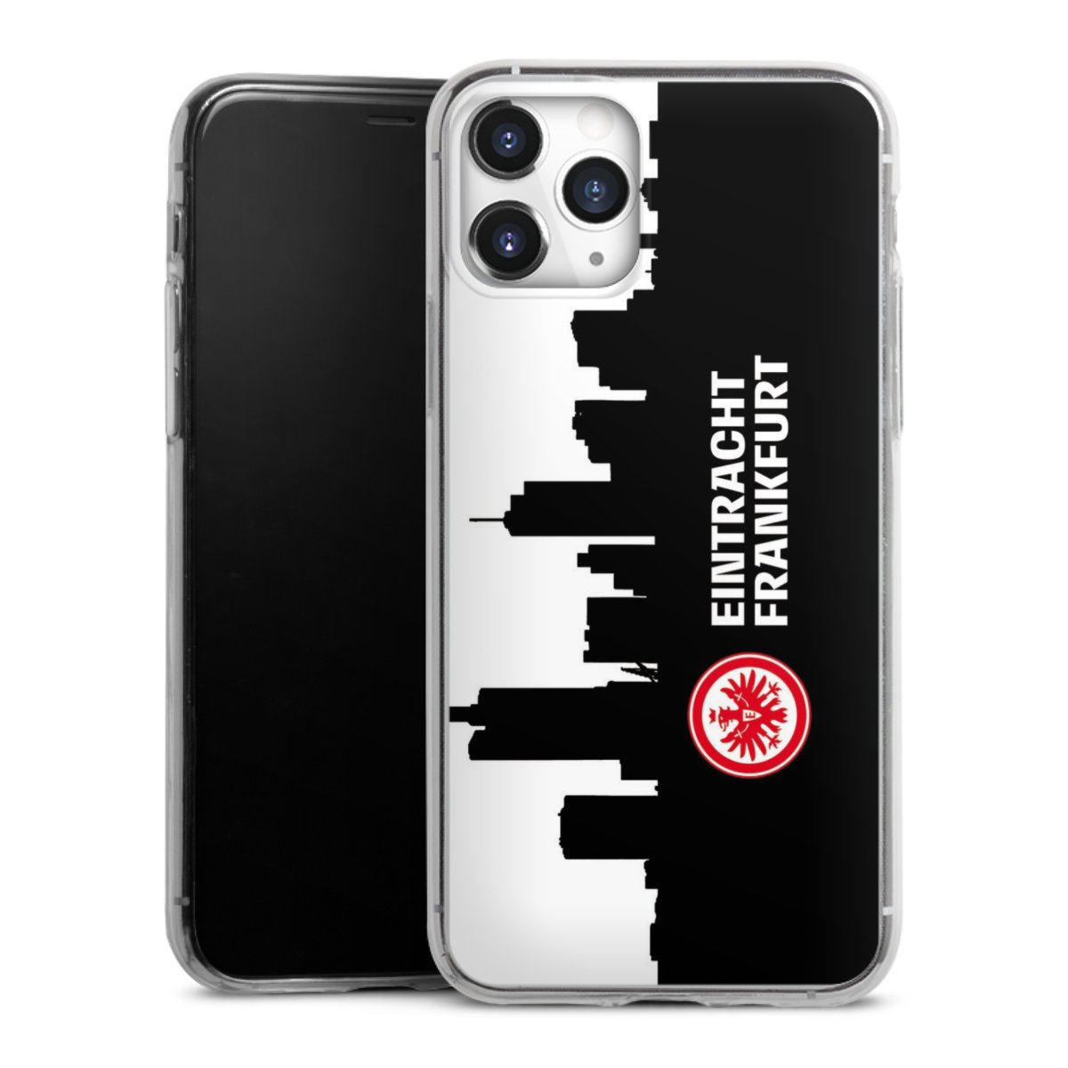 iPhone 11 Pro Handy Slim Case extra dünn Silikon Handyhülle transparent Hülle Sge Eintracht Frankfurt Official Licensed Product Silikon Slim Case