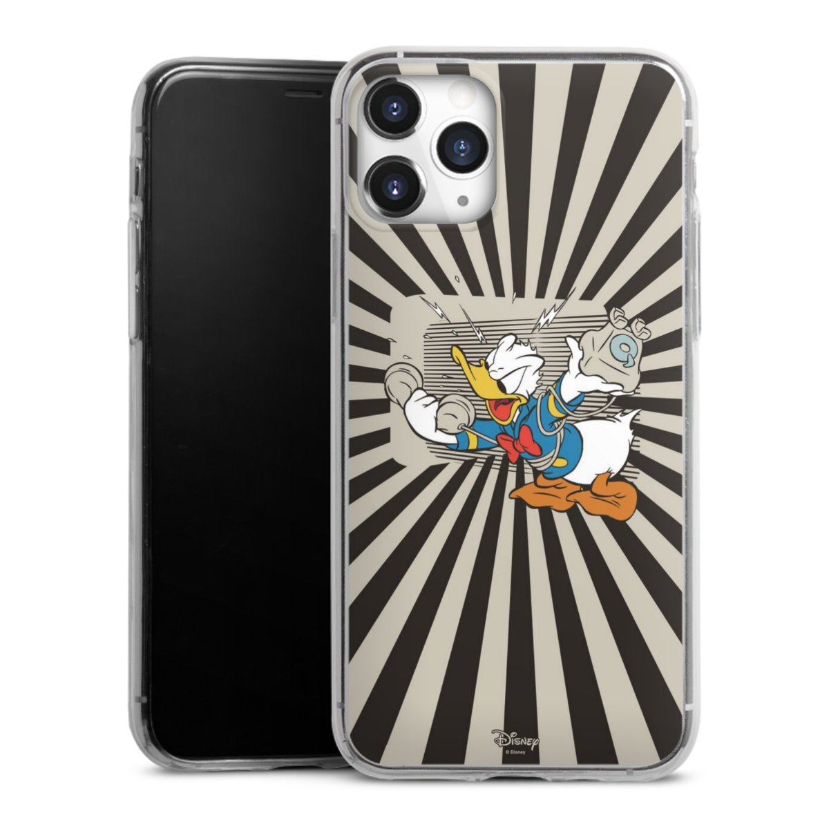 iPhone 11 Pro Handy Slim Case extra dünn Silikon Handyhülle transparent Hülle Donald Duck Disney Official Licensed Product Silikon Slim Case