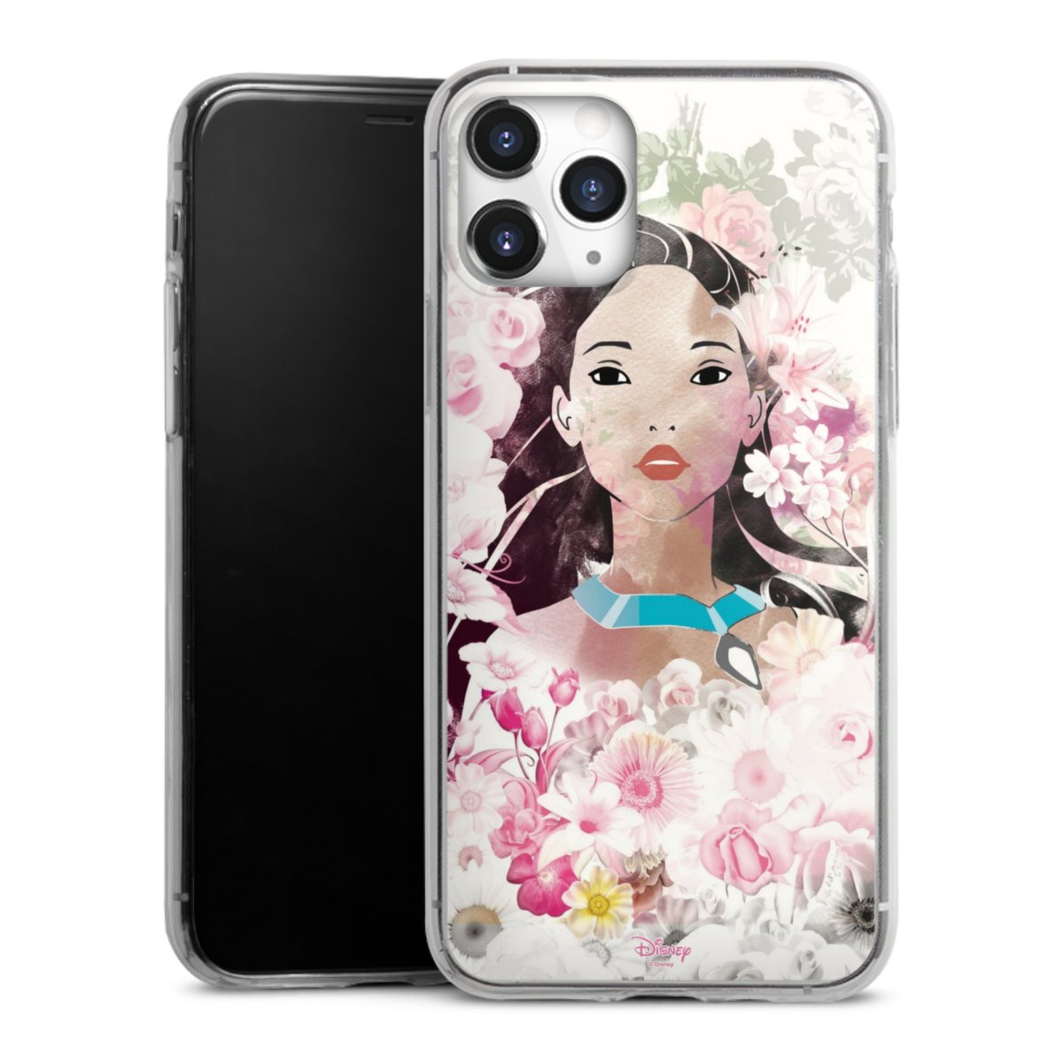 iPhone 11 Pro Handy Slim Case extra dünn Silikon Handyhülle transparent Hülle Pocahontas Official Licensed Product Disney Silikon Slim Case