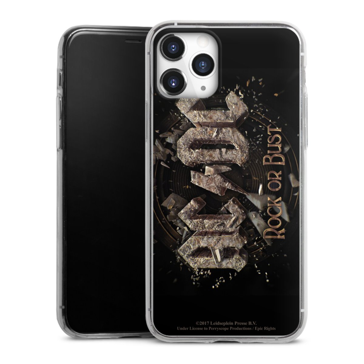 iPhone 11 Pro Handy Slim Case extra dünn Silikon Handyhülle transparent Hülle Acdc Official Licensed Product Rock Or Bust Silikon Slim Case