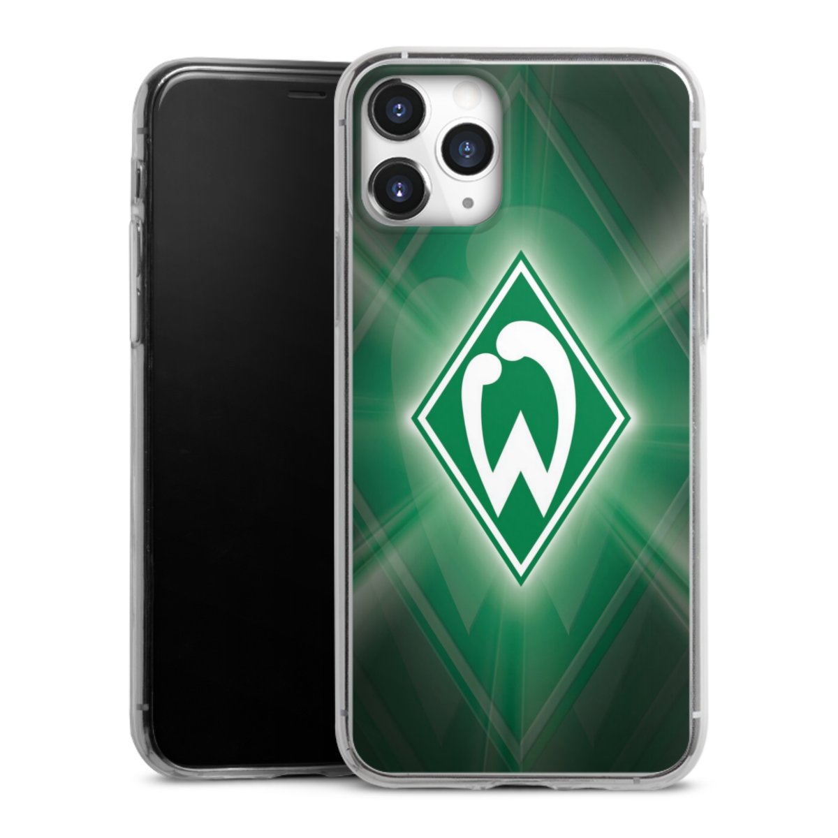 iPhone 11 Pro Handy Slim Case extra dünn Silikon Handyhülle transparent Hülle Sv Werder Bremen Official Licensed Product Coat Of Arms Silikon Slim Case