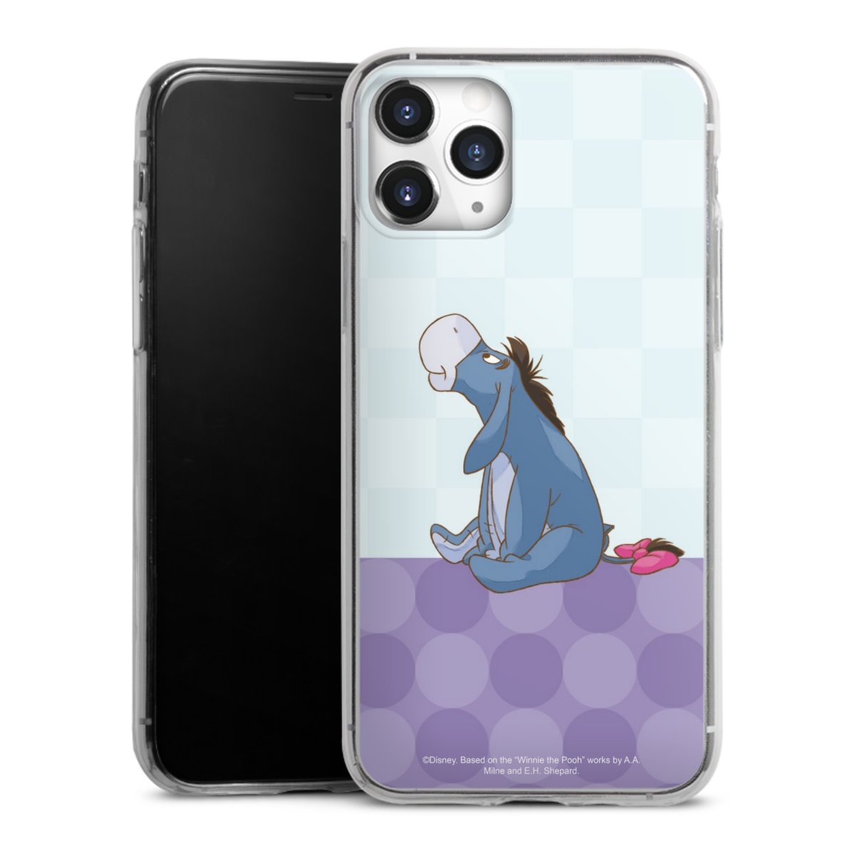 iPhone 11 Pro Handy Slim Case extra dünn Silikon Handyhülle transparent Hülle Disney Donkey Winnie The Pooh Silikon Slim Case