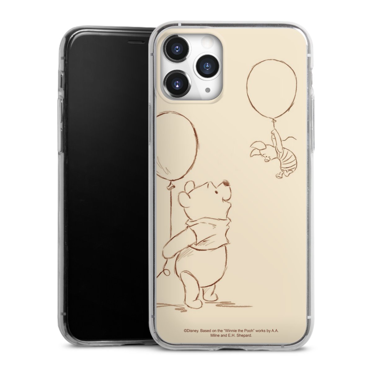 iPhone 11 Pro Handy Slim Case extra dünn Silikon Handyhülle transparent Hülle Official Licensed Product Winnie The Pooh Disney Silikon Slim Case