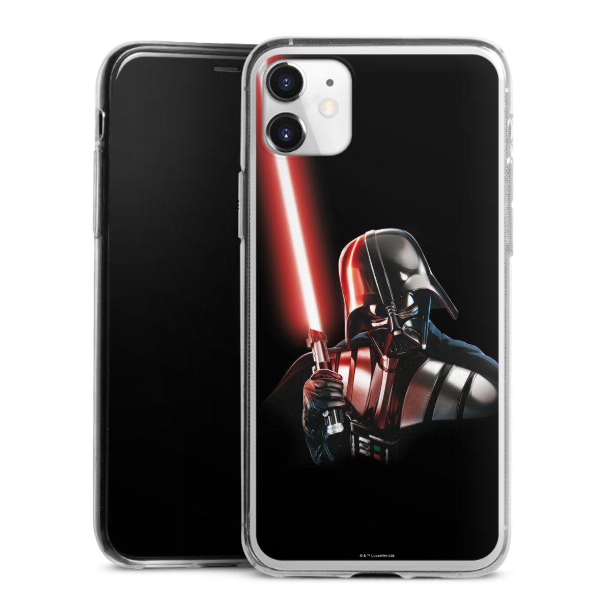 iPhone 11 Handy Slim Case extra dünn Silikon Handyhülle transparent Hülle Star Wars Merchandise Darth Vader Silikon Slim Case