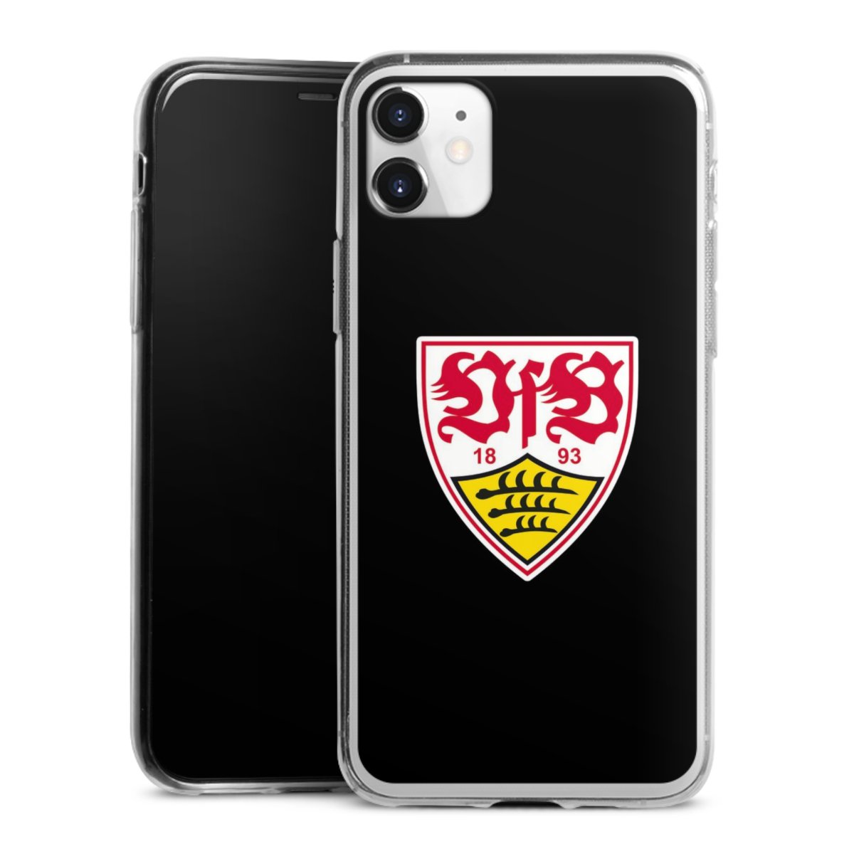 iPhone 11 Handy Slim Case extra dünn Silikon Handyhülle transparent Hülle Vfb Stuttgart Official Licensed Product Coat Of Arms Silikon Slim Case