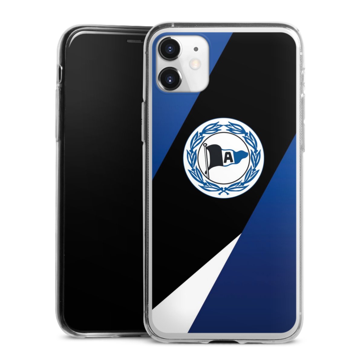 iPhone 11 Handy Slim Case extra dünn Silikon Handyhülle transparent Hülle Official Licensed Product Arminia Bielefeld Dsc Silikon Slim Case