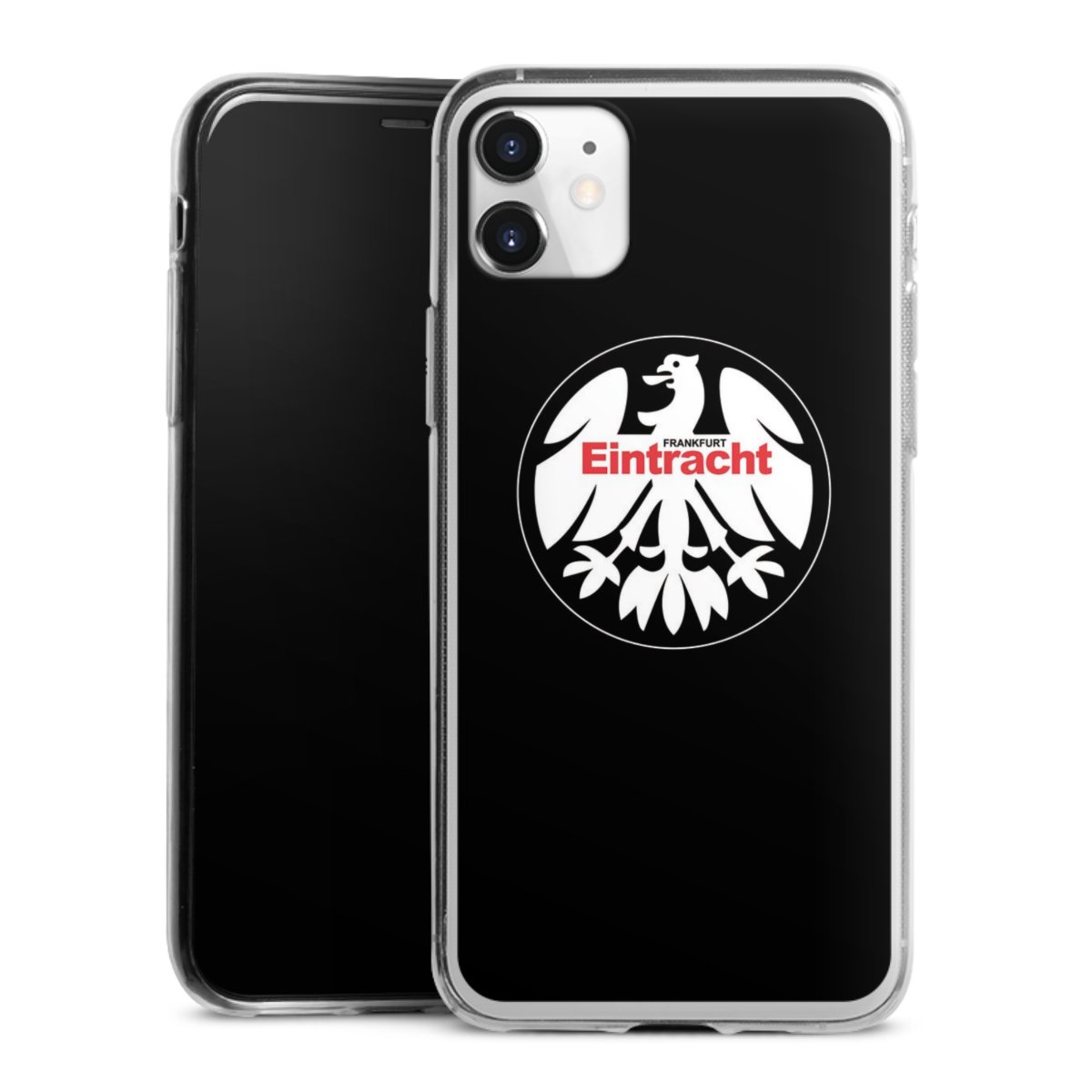 iPhone 11 Handy Slim Case extra dünn Silikon Handyhülle transparent Hülle Official Licensed Product Eintracht Frankfurt Sge Silikon Slim Case