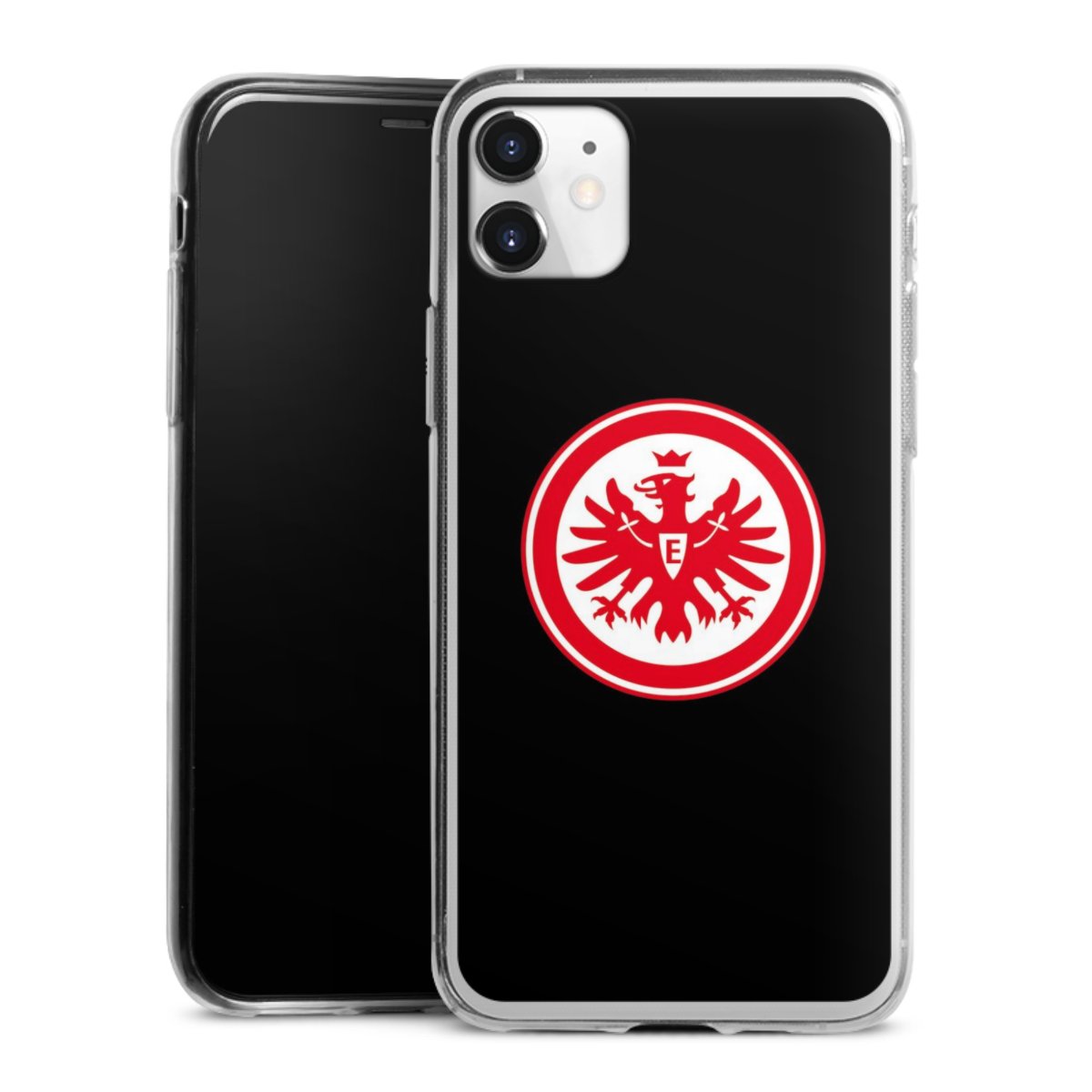 iPhone 11 Handy Slim Case extra dünn Silikon Handyhülle transparent Hülle Eintracht Frankfurt Sge Eagle Silikon Slim Case