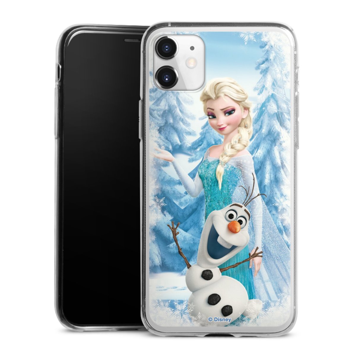 iPhone 11 Handy Slim Case extra dünn Silikon Handyhülle transparent Hülle Official Licensed Product Frozen Elsa Disney Silikon Slim Case