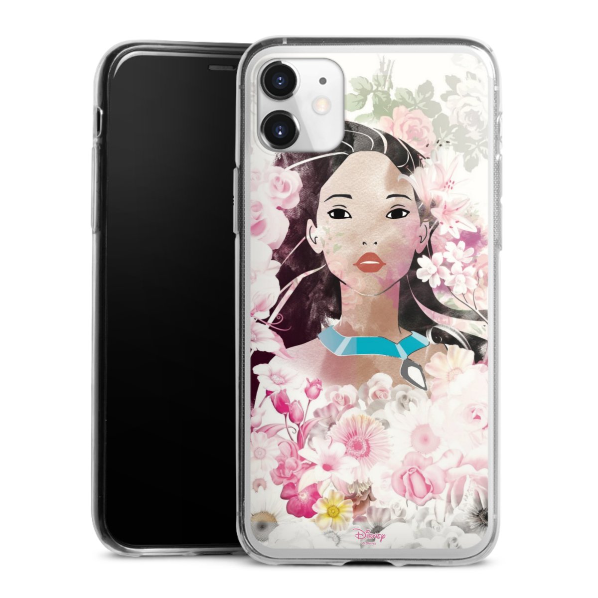 iPhone 11 Handy Slim Case extra dünn Silikon Handyhülle transparent Hülle Pocahontas Official Licensed Product Disney Silikon Slim Case