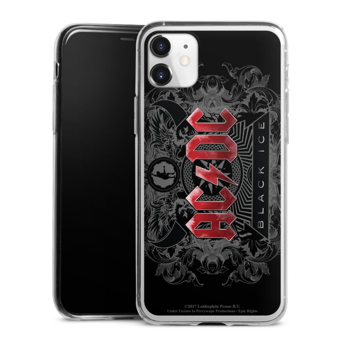 iPhone 11 Handy Slim Case extra dünn Silikon Handyhülle transparent Hülle Merchandise Black Ice Acdc Silikon Slim Case