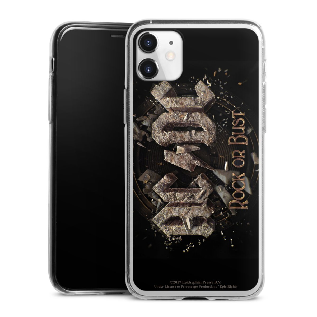 iPhone 11 Handy Slim Case extra dünn Silikon Handyhülle transparent Hülle Acdc Official Licensed Product Rock Or Bust Silikon Slim Case