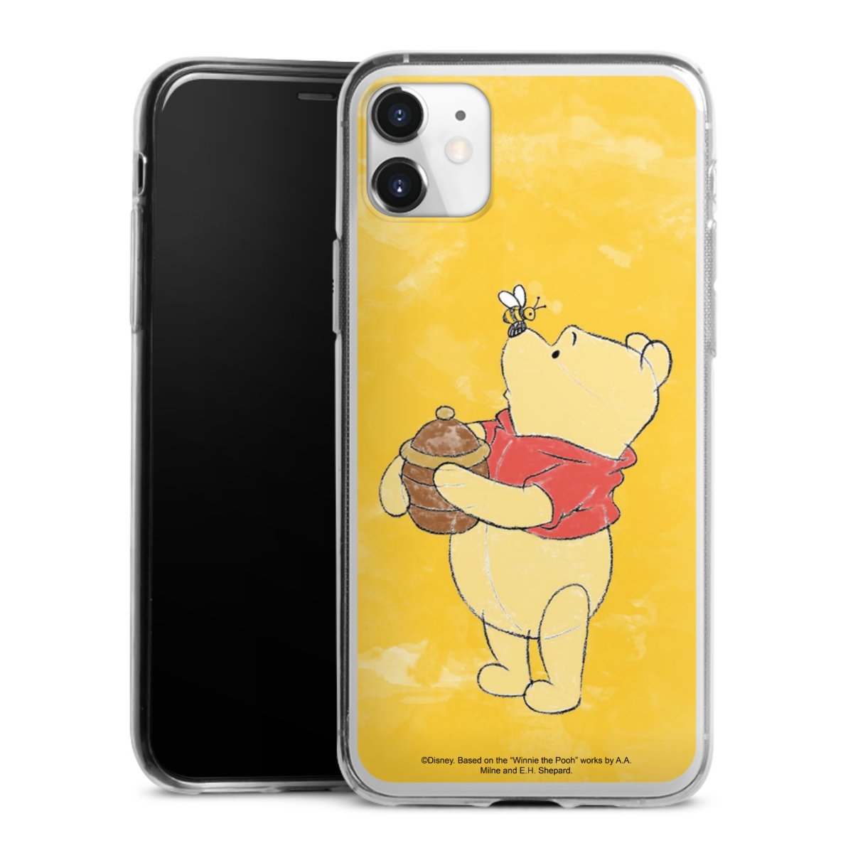 iPhone 11 Handy Slim Case extra dünn Silikon Handyhülle transparent Hülle Official Licensed Product Winnie The Pooh Disney Silikon Slim Case