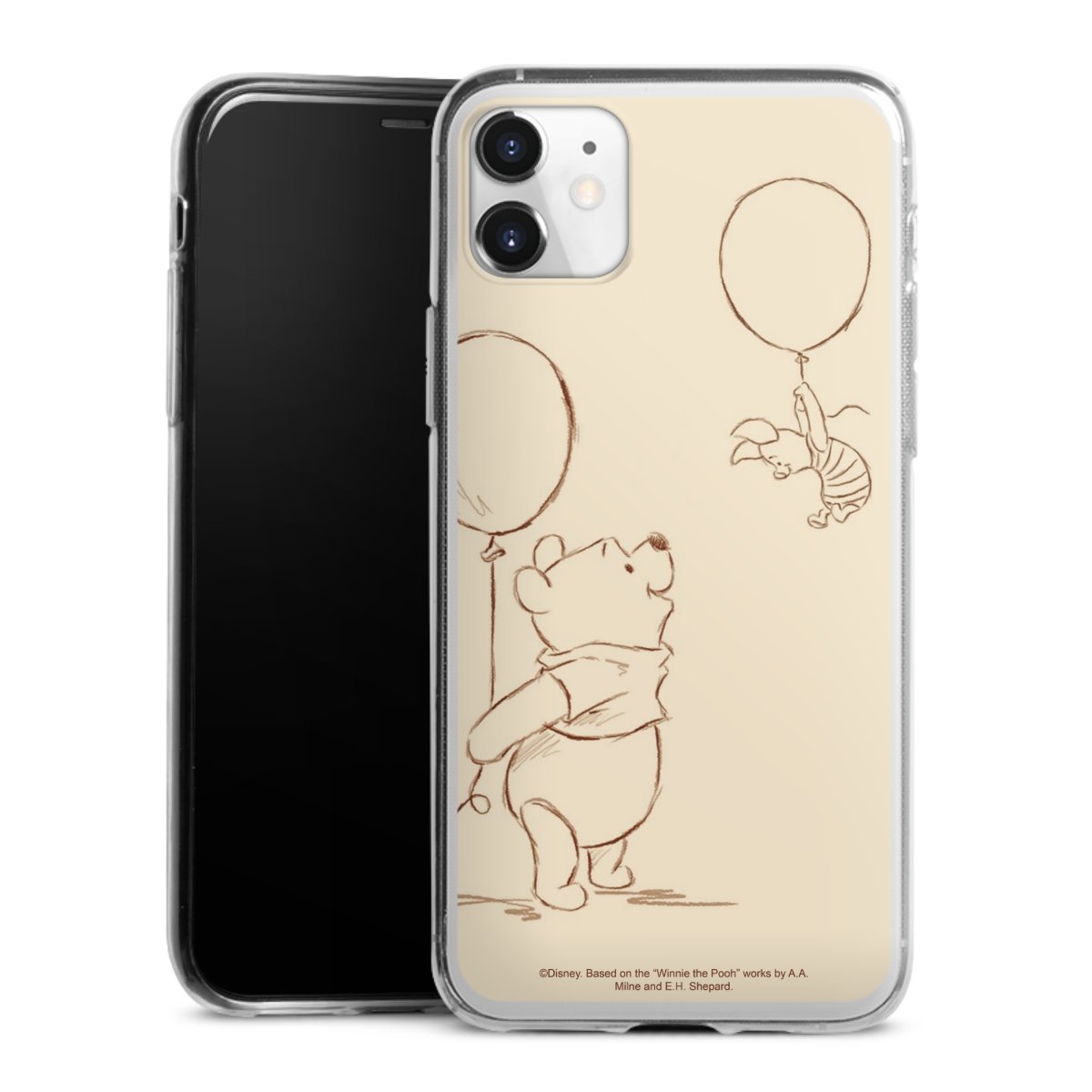 iPhone 11 Handy Slim Case extra dünn Silikon Handyhülle transparent Hülle Official Licensed Product Winnie The Pooh Disney Silikon Slim Case