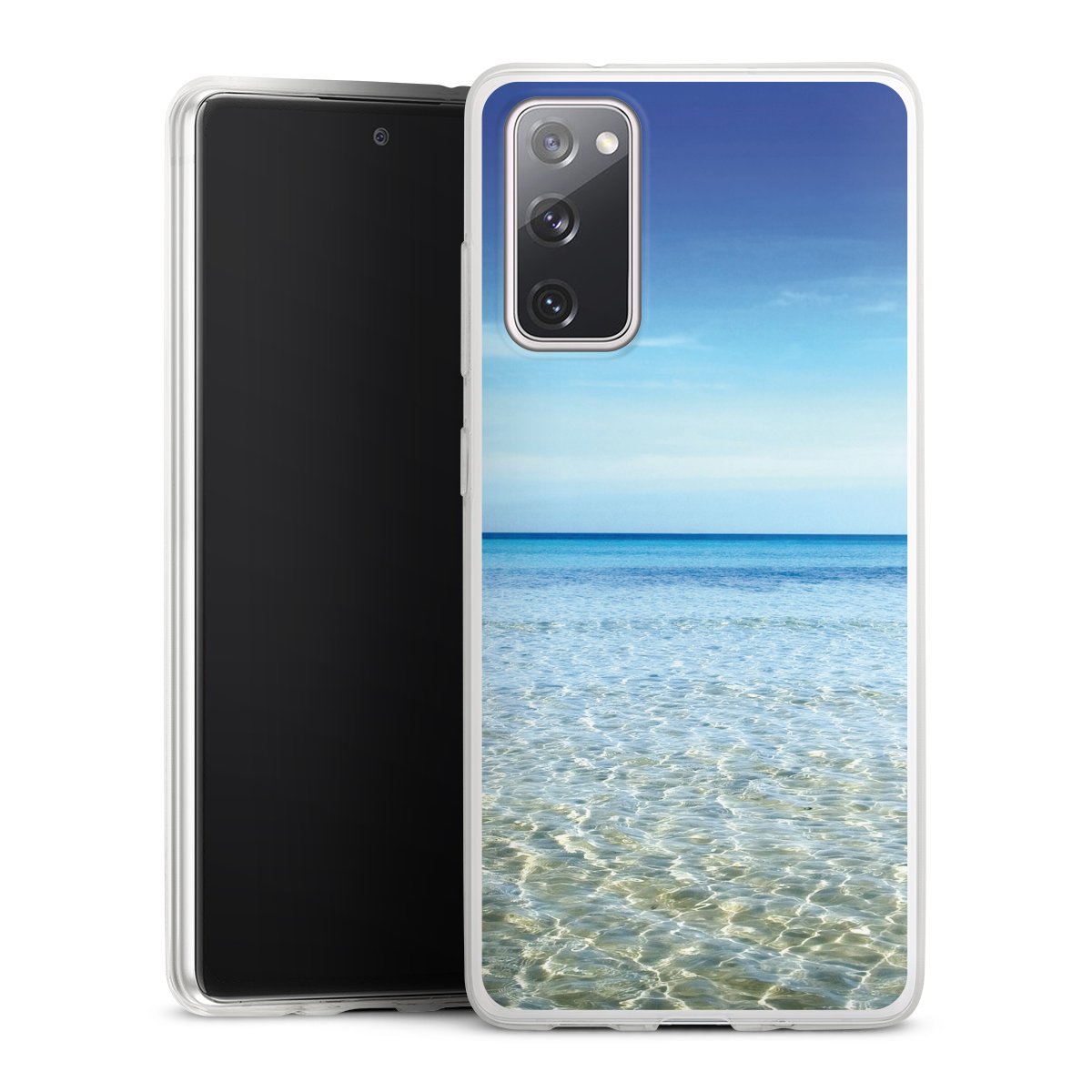 Galaxy S20 FE Handy Slim Case extra dünn Silikon Handyhülle transparent Hülle Urlaub Sky Ocean Silikon Slim Case