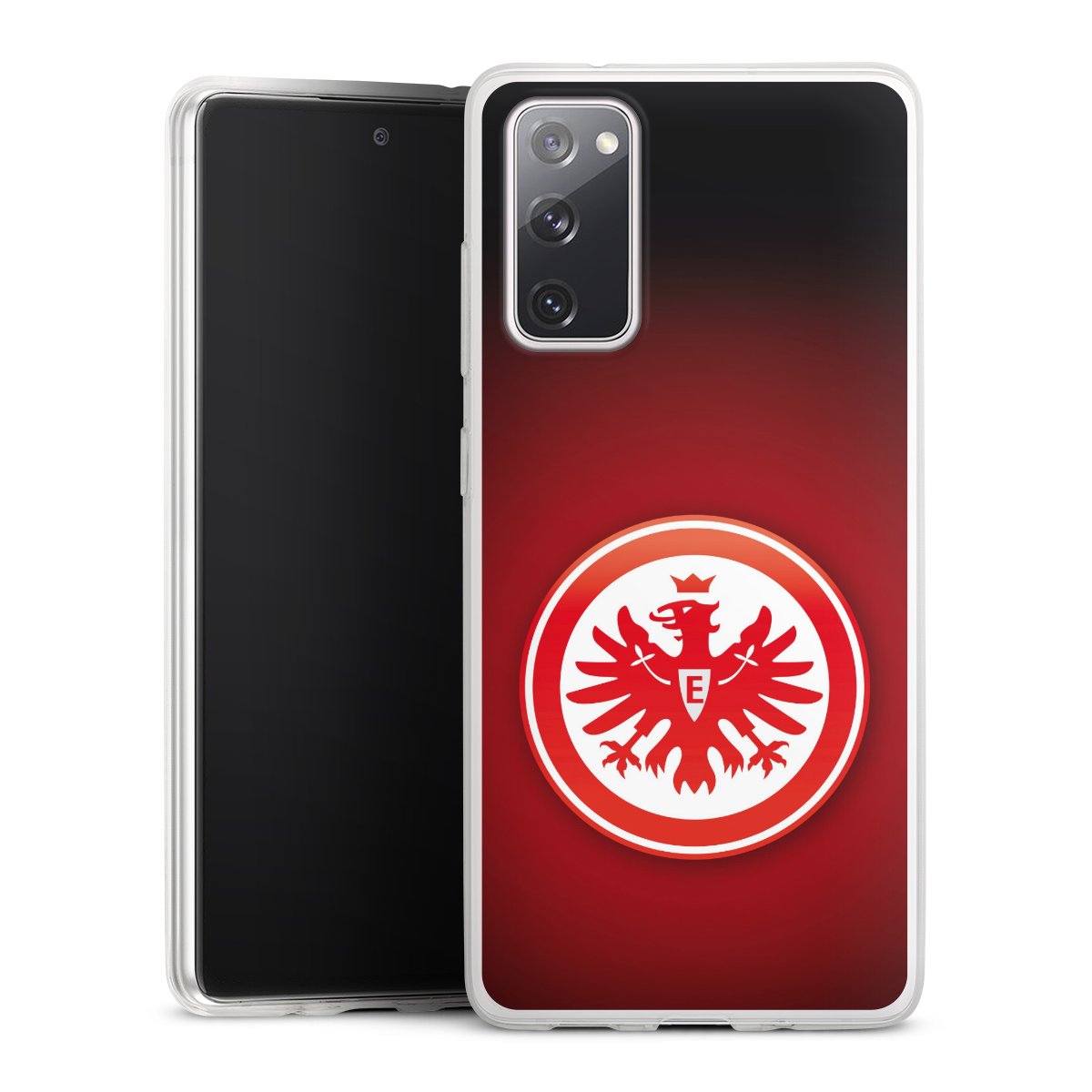 Galaxy S20 FE Handy Slim Case extra dünn Silikon Handyhülle transparent Hülle Eintracht Frankfurt Official Licensed Product Coat Of Arms Silikon Slim Case