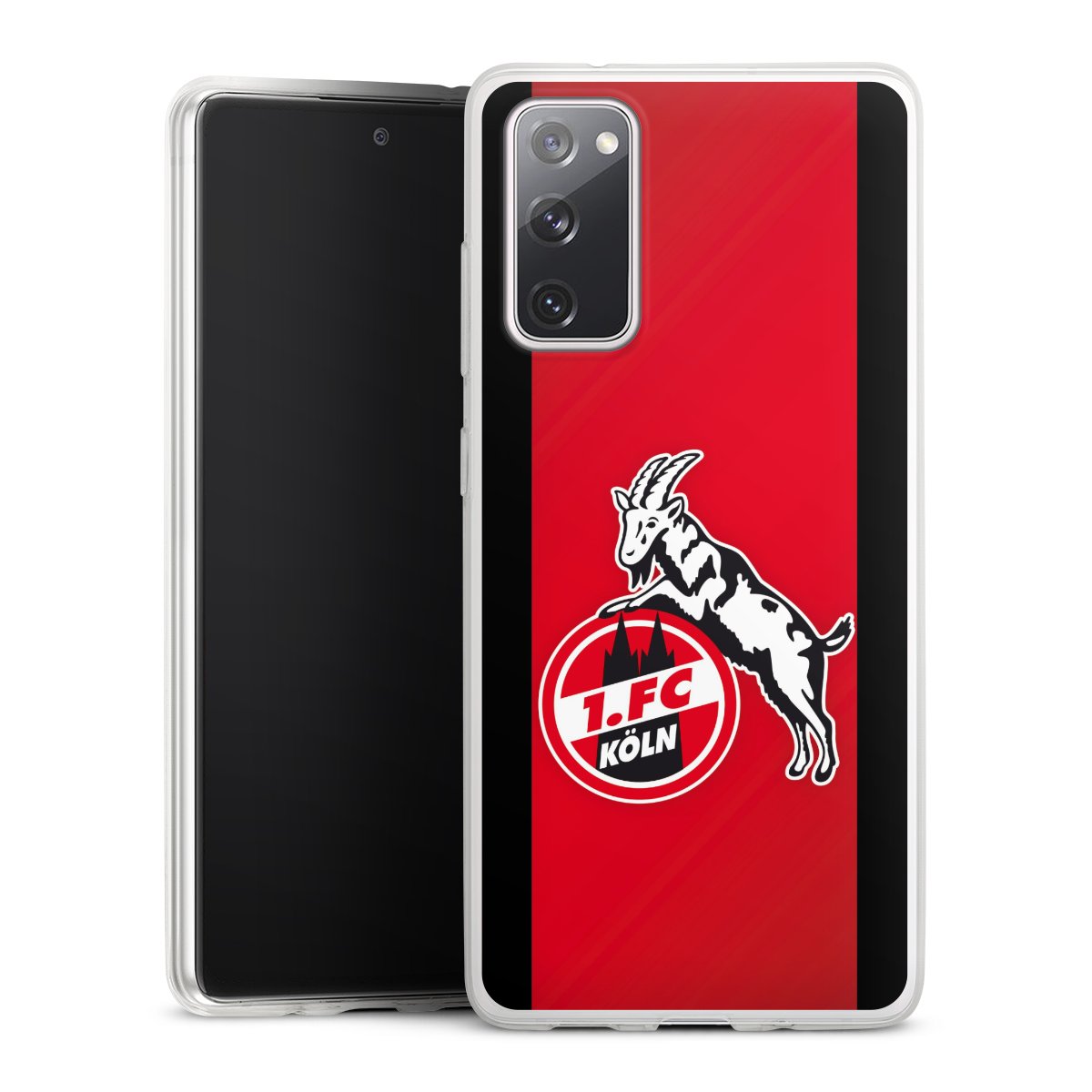 Galaxy S20 FE Handy Slim Case extra dünn Silikon Handyhülle transparent Hülle Official Licensed Product Billy Goat Hennes 1. Fc Köln Silikon Slim Case