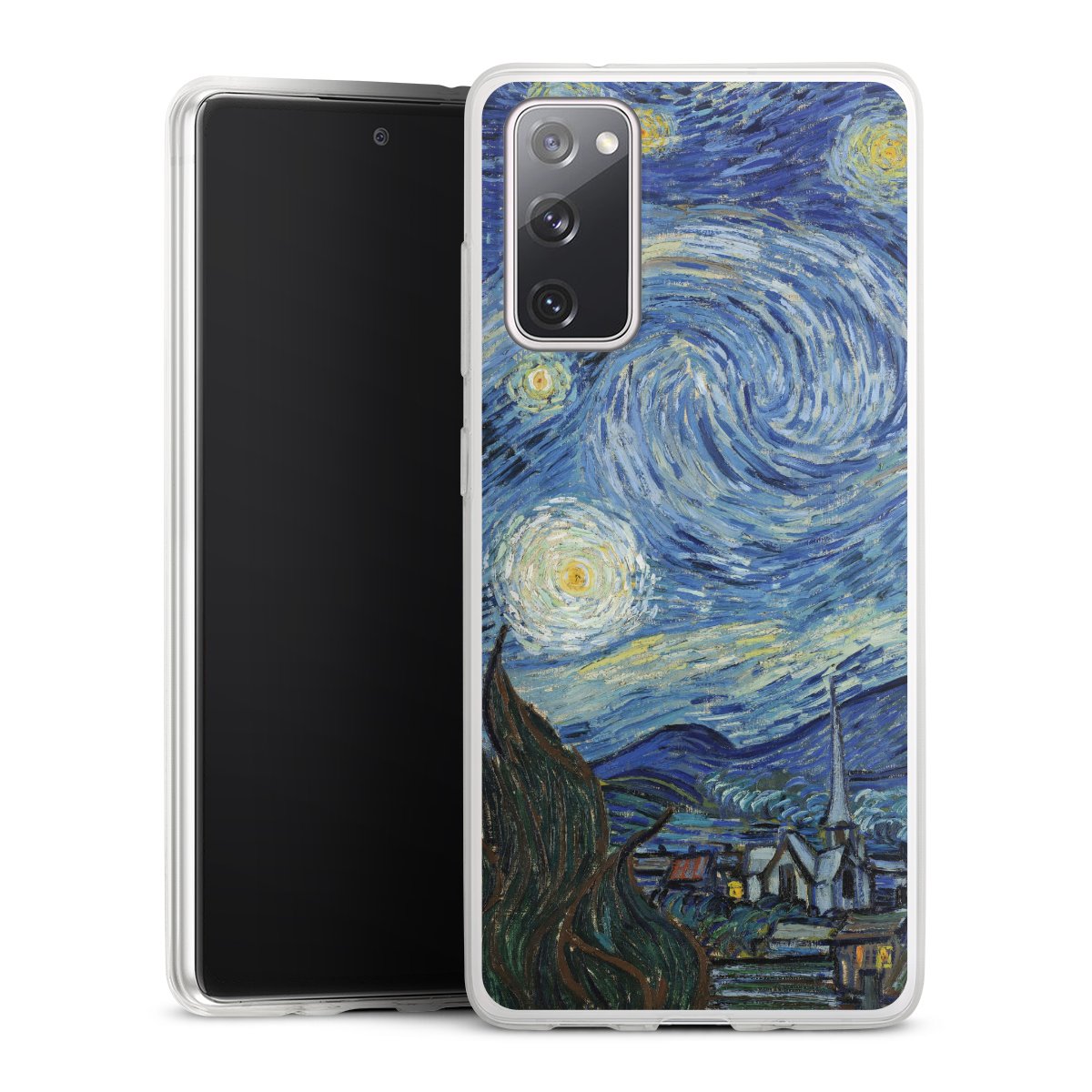 Galaxy S20 FE Handy Slim Case extra dünn Silikon Handyhülle transparent Hülle The Starry Night Kunst Vincent Van Gogh Silikon Slim Case