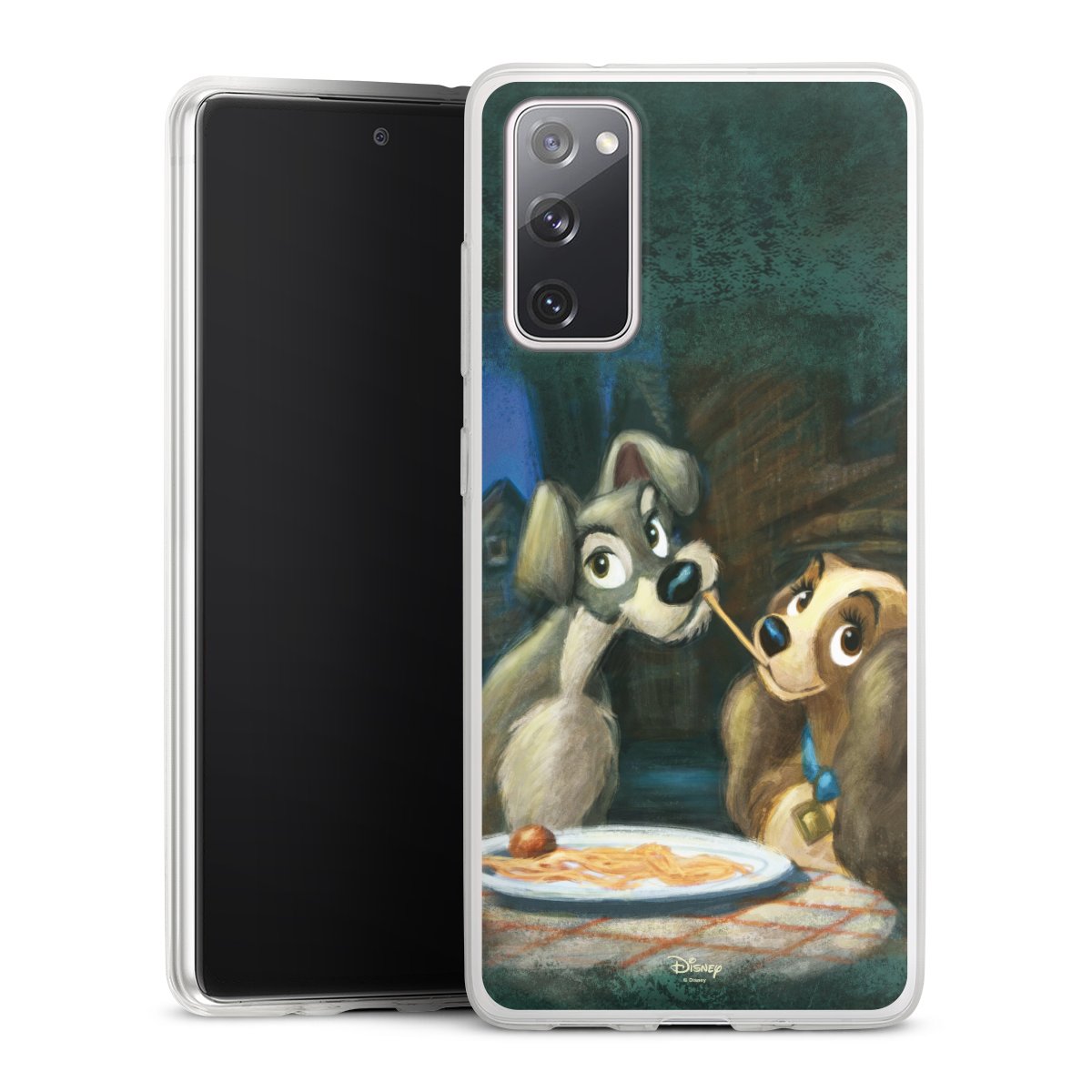 Galaxy S20 FE Handy Slim Case extra dünn Silikon Handyhülle transparent Hülle Lady And The Tramp Official Licensed Product Disney Silikon Slim Case