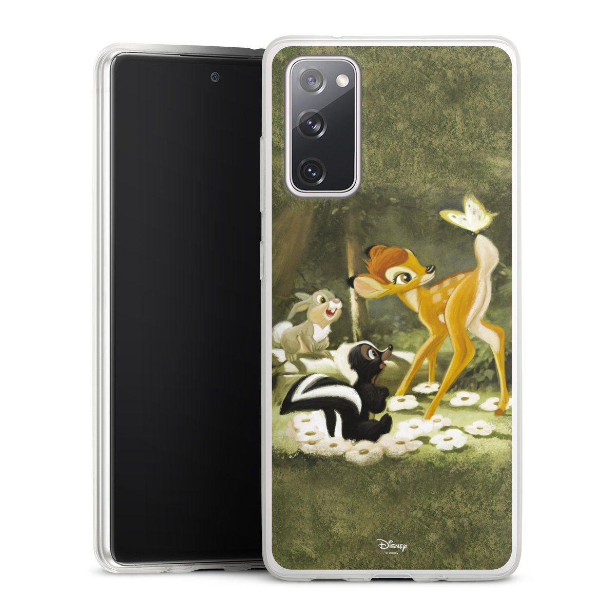 Galaxy S20 FE Handy Slim Case extra dünn Silikon Handyhülle transparent Hülle Disney Official Licensed Product Bambi Silikon Slim Case