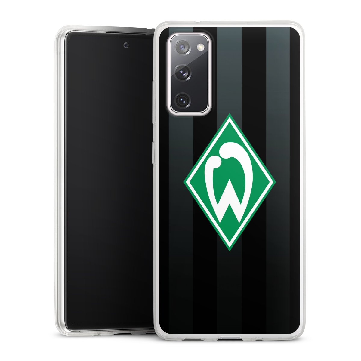 Galaxy S20 FE Handy Slim Case extra dünn Silikon Handyhülle transparent Hülle Stripes Sv Werder Bremen Official Licensed Product Silikon Slim Case