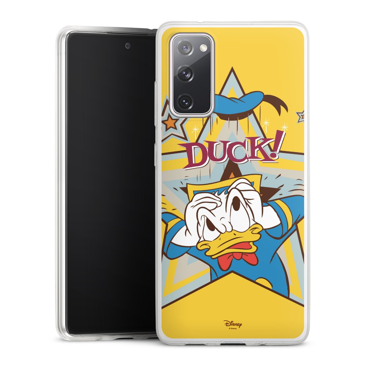 Galaxy S20 FE Handy Slim Case extra dünn Silikon Handyhülle transparent Hülle Official Licensed Product Donald Duck Disney Silikon Slim Case